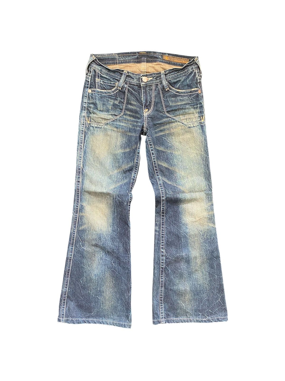 Japanese Brand Brappers Flared Denim Size US 30 / EU 46 - 6 Thumbnail
