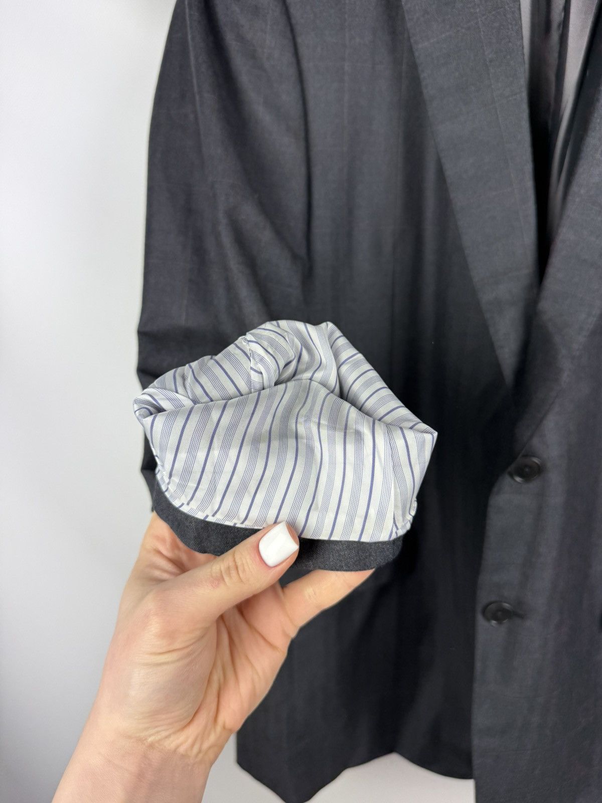 Ermenegildo Zegna Ermenegildo Zegna Mila Checked Wool Blazer Jacket Sportcoat Size 46R - 11 Thumbnail