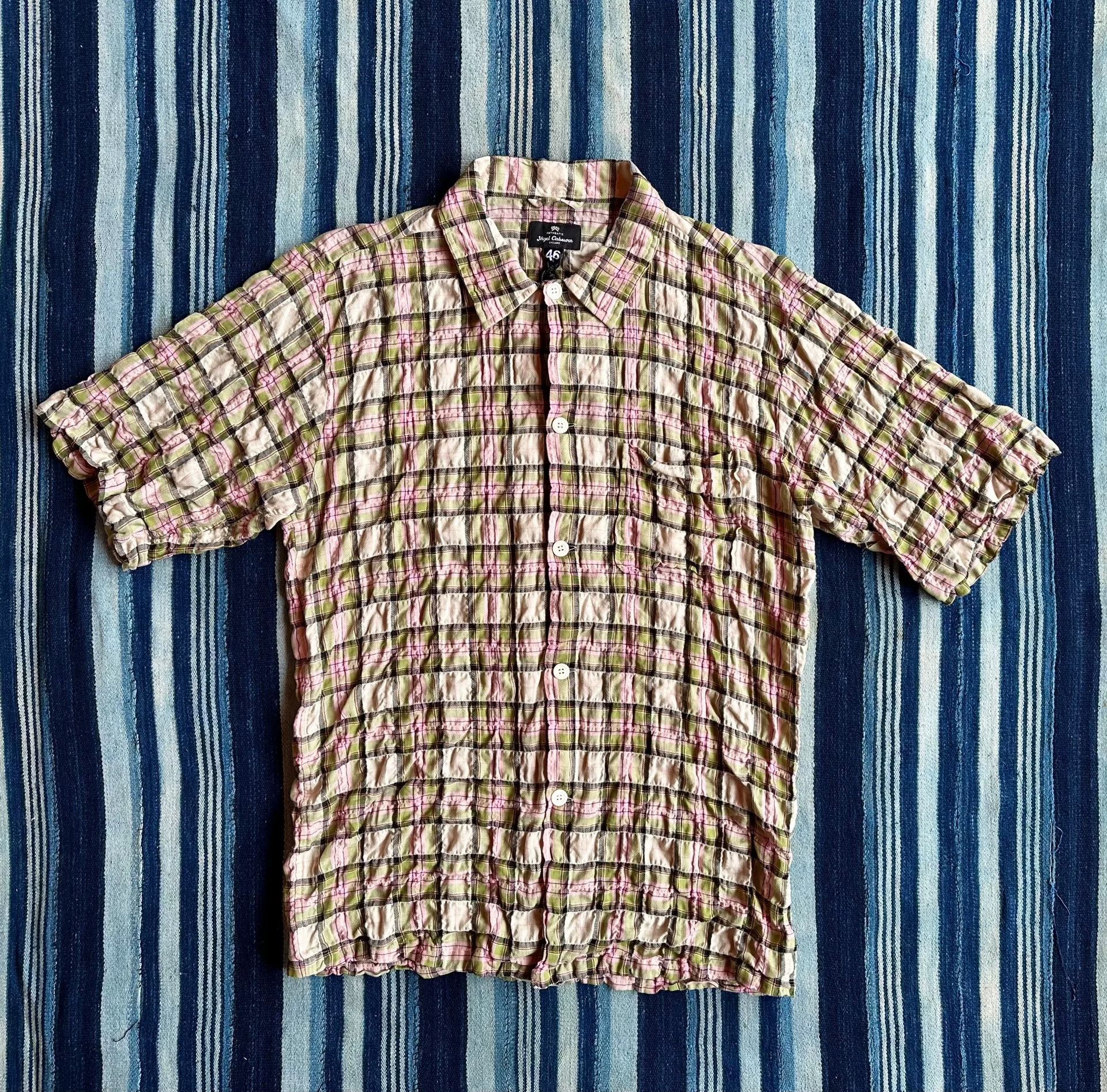 Nigel Cabourn Nigel Cabourn Frankies Short Sleeve Shirt Size US M / EU 48-50 / 2 - 1 Thumbnail