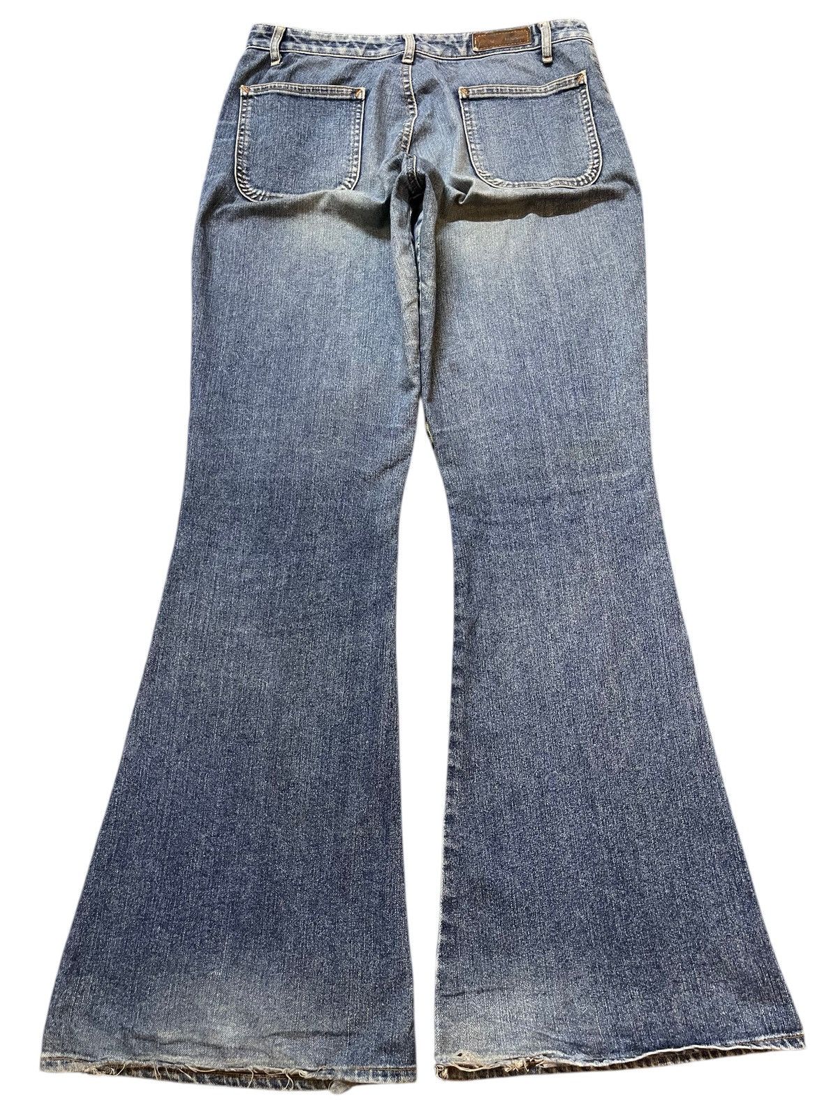 If Six Was Nine Vintage Y2K Japanese Wash Faded Wide Leg Bell Bottom Flare Size US 32 / EU 48 - 2 Thumbnail