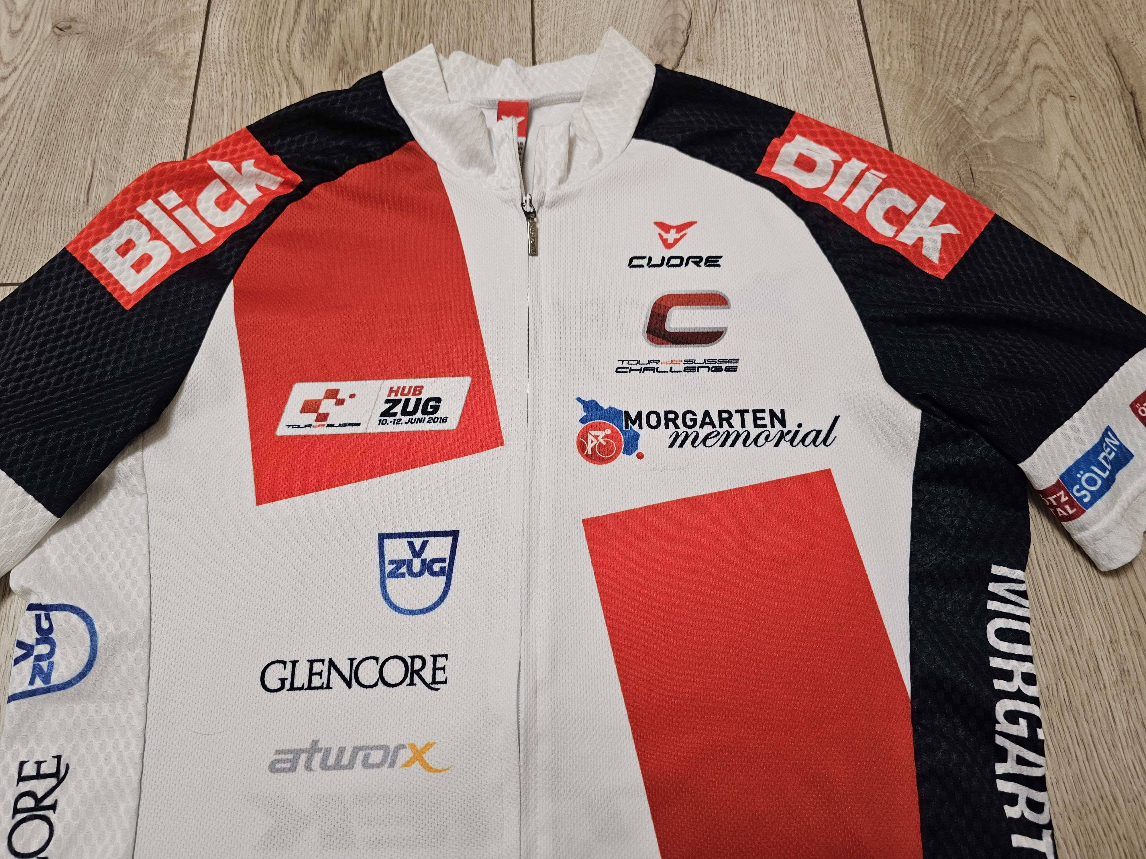 All Sport COURE CYCLING JERSEY VELO CYCLING TOUR DE SUISSE CHALLENGE Size US M / EU 48-50 / 2 - 3 Thumbnail