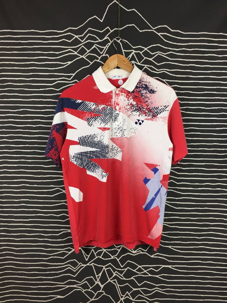 Japanese Brand Vtg 90s 00s Yonex Fullprint Badminton Polo Tee Size US M / EU 48-50 / 2 - 1 Thumbnail