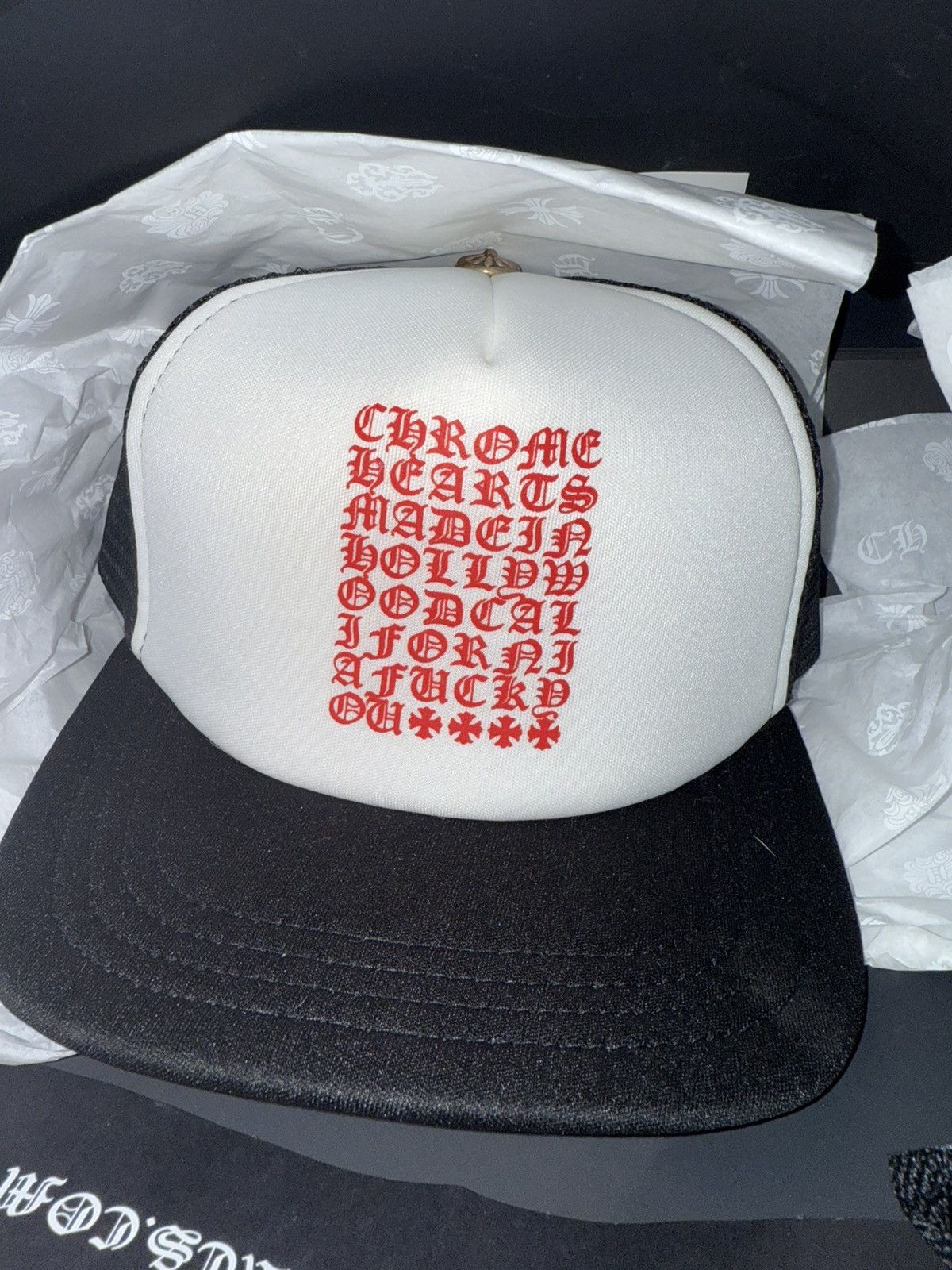 Chrome Hearts Chrome Hearts script trucker hat Size ONE SIZE - 7 Thumbnail