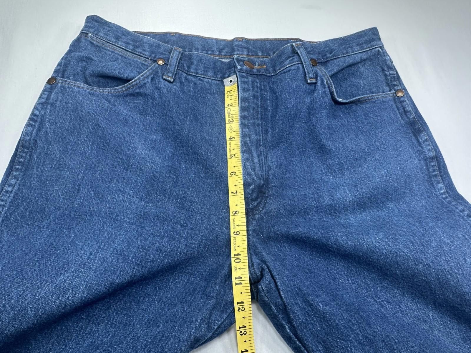 Wrangler Wrangler Straight Leg Denim Jeans Blue Men's 36/32 Size US 36 / EU 52 - 4 Thumbnail