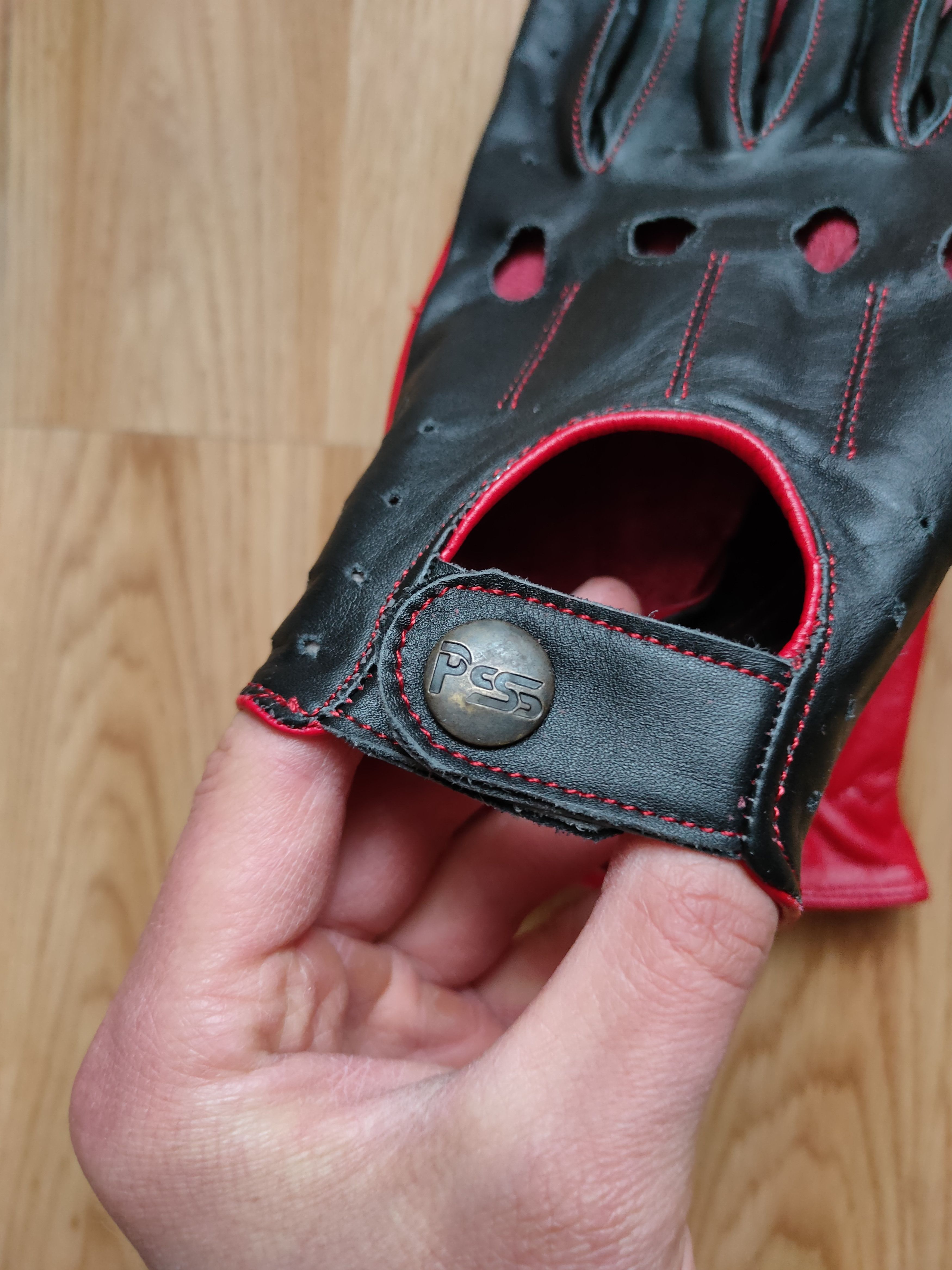 Leather Driving gloves PS leather racing gloves for the car L Size ONE SIZE - 5 Thumbnail