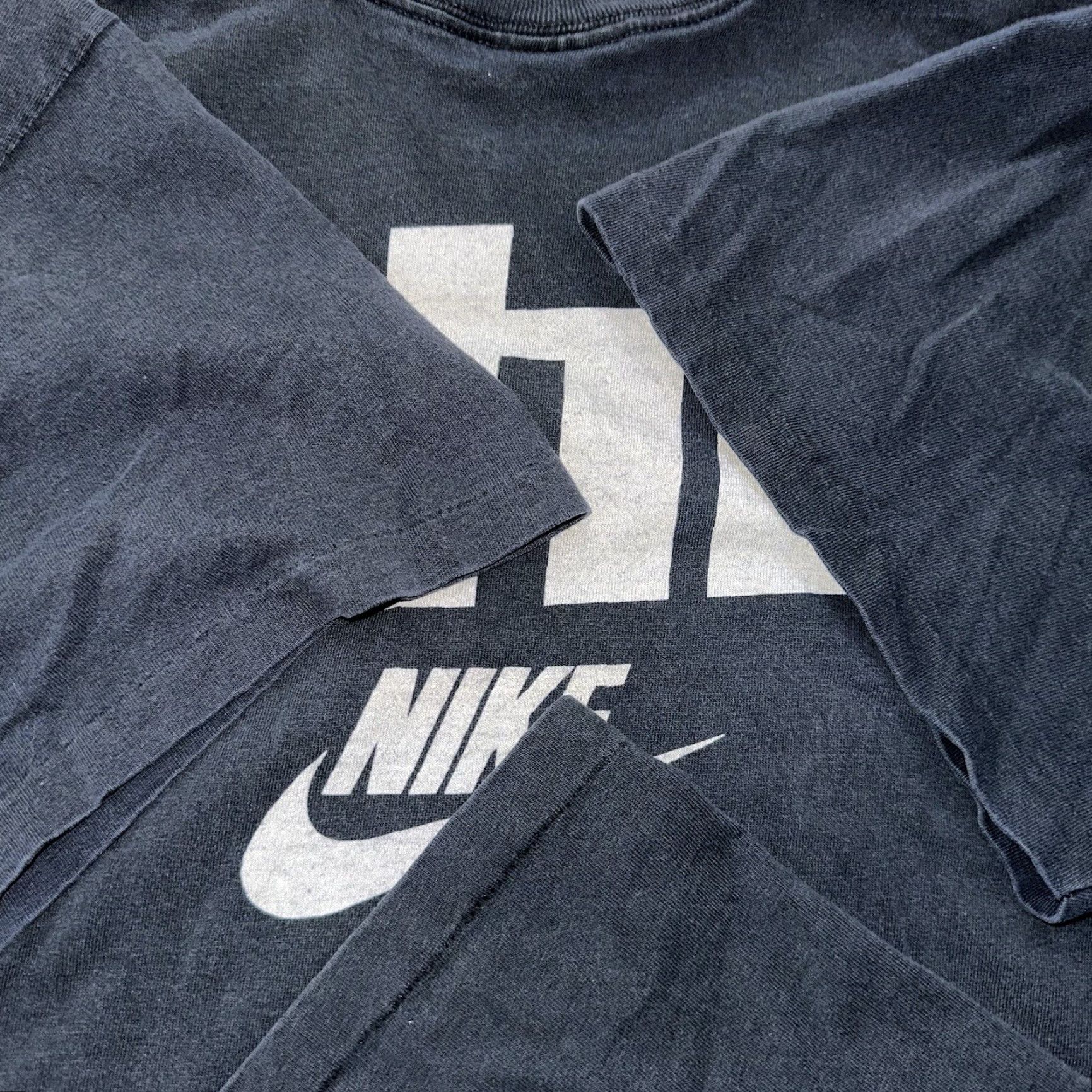 Nike VINTAGE Nike T-Shirt Mens XL AIR CHECK 90s Graphic USA Black Cotton Crew Neck Sportswear Mens XL T-Shirt Size US XL / EU 56 / 4 - 3 Thumbnail