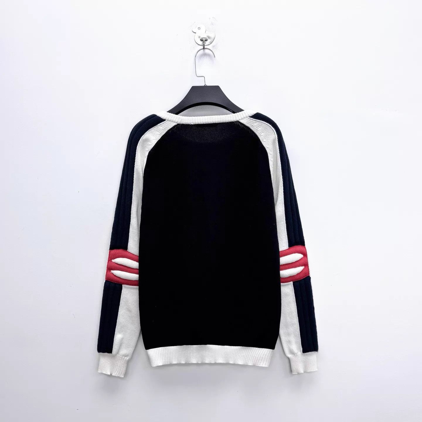 Balmain Balmain Striped Embroidered Logo Knit Sweater S Unisex NWT Size US S / EU 44-46 / 1 - 2 Thumbnail