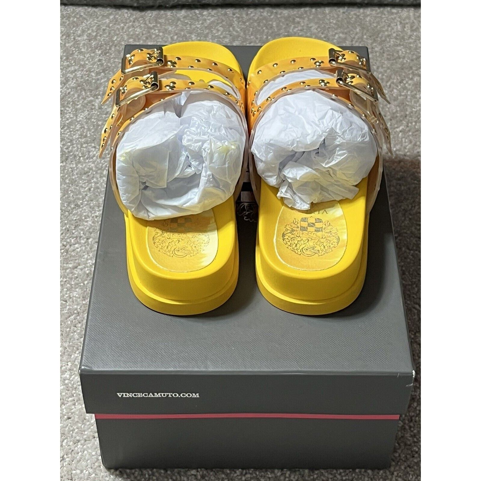 Vince Camuto Vince Camuto Platform Slide Sandals Sz 6 Tie Dye Studded Y2K Size US 6 / IT 36 - 5 Thumbnail