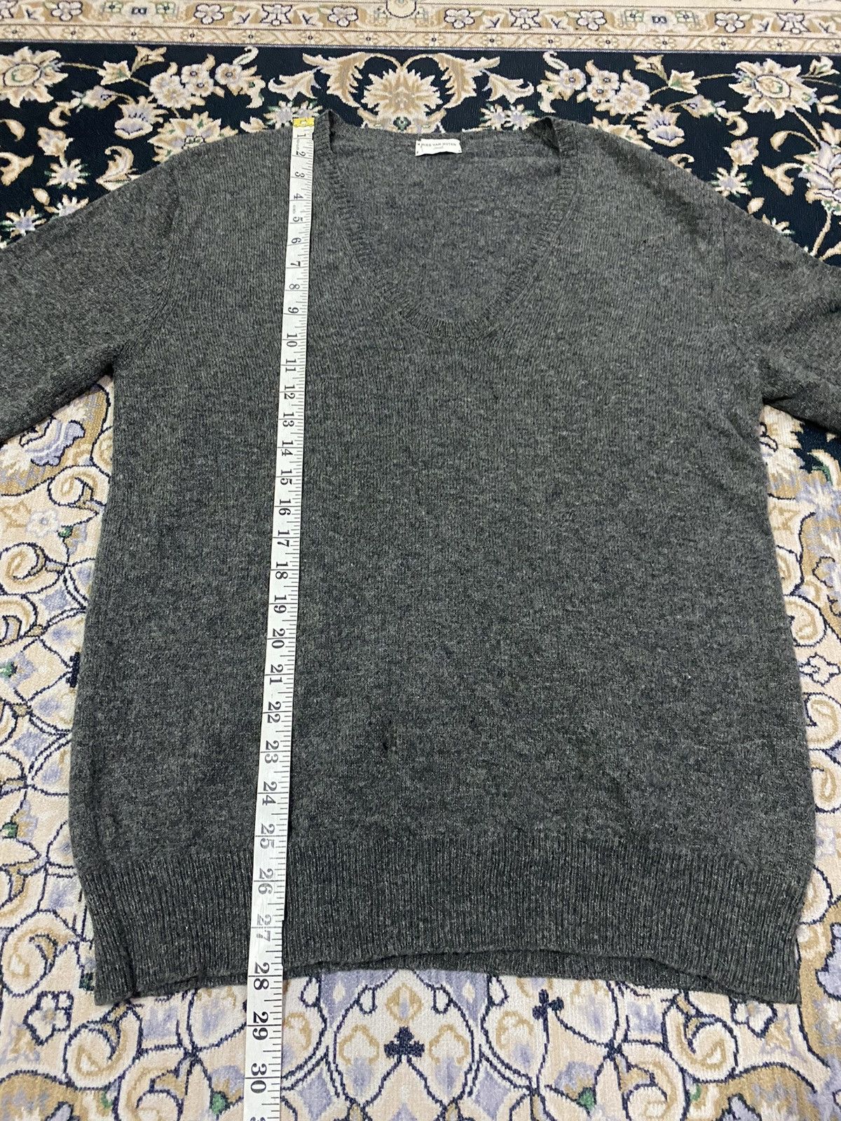 Dries Van Noten Vintage Dries van Noten mohair v-neck sweater Size US S / EU 44-46 / 1 - 12 Thumbnail