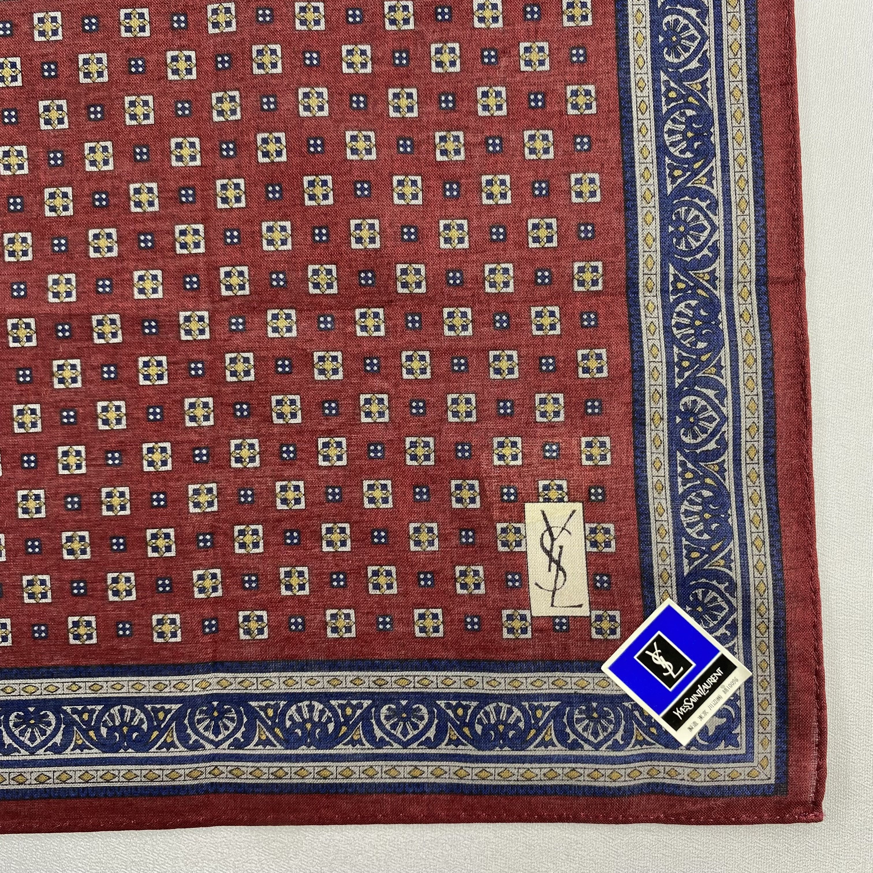 Vintage × Yves Saint Laurent NWT Yves Saint Laurent Neckerchief / Handkerchief-P541 Size ONE SIZE - 3 Thumbnail