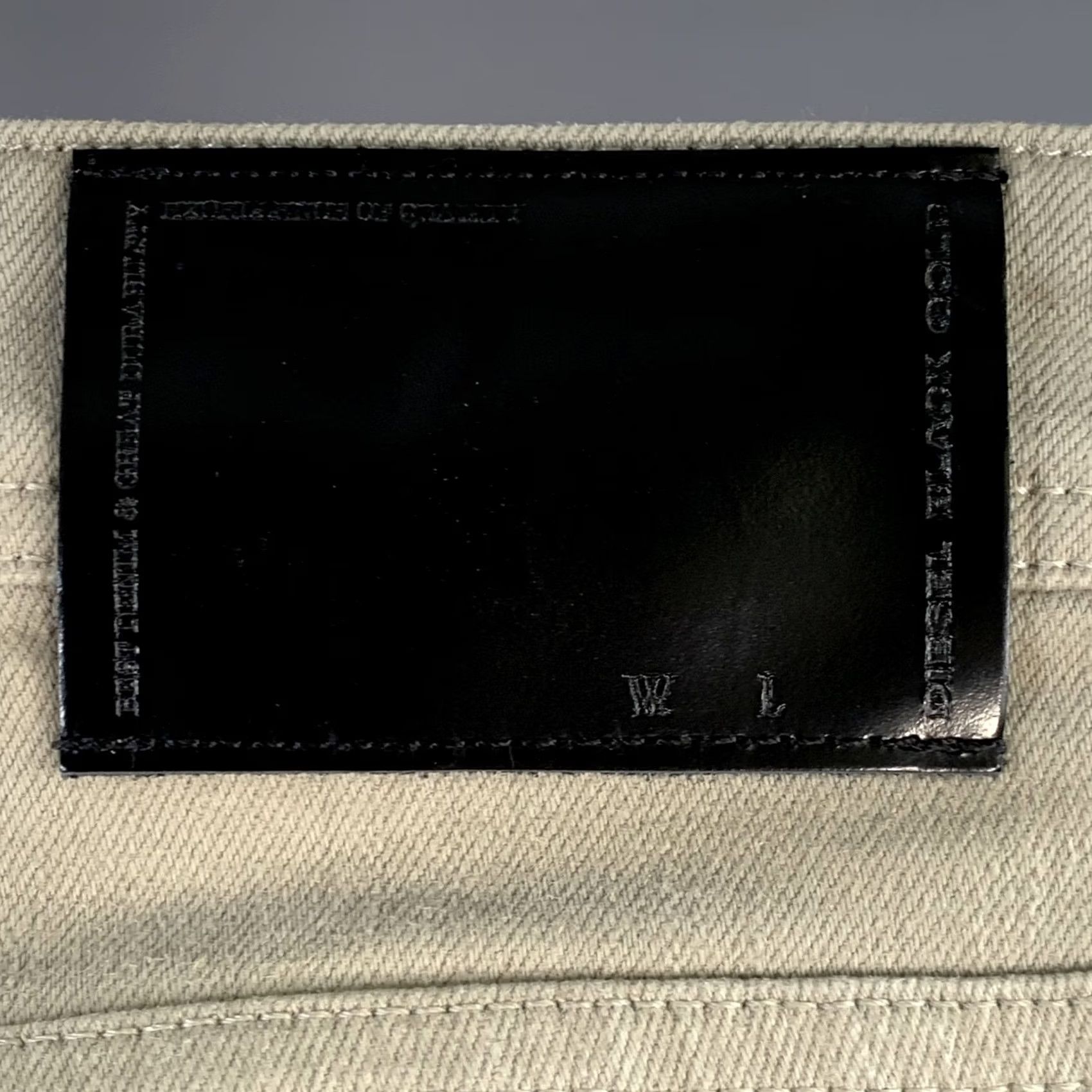 Diesel DIESEL BLACK GOLD Jeans Size 33 Grey Distressed Cotton Blend Stacked Mens Inseam 51 Size US 33 - 5 Thumbnail