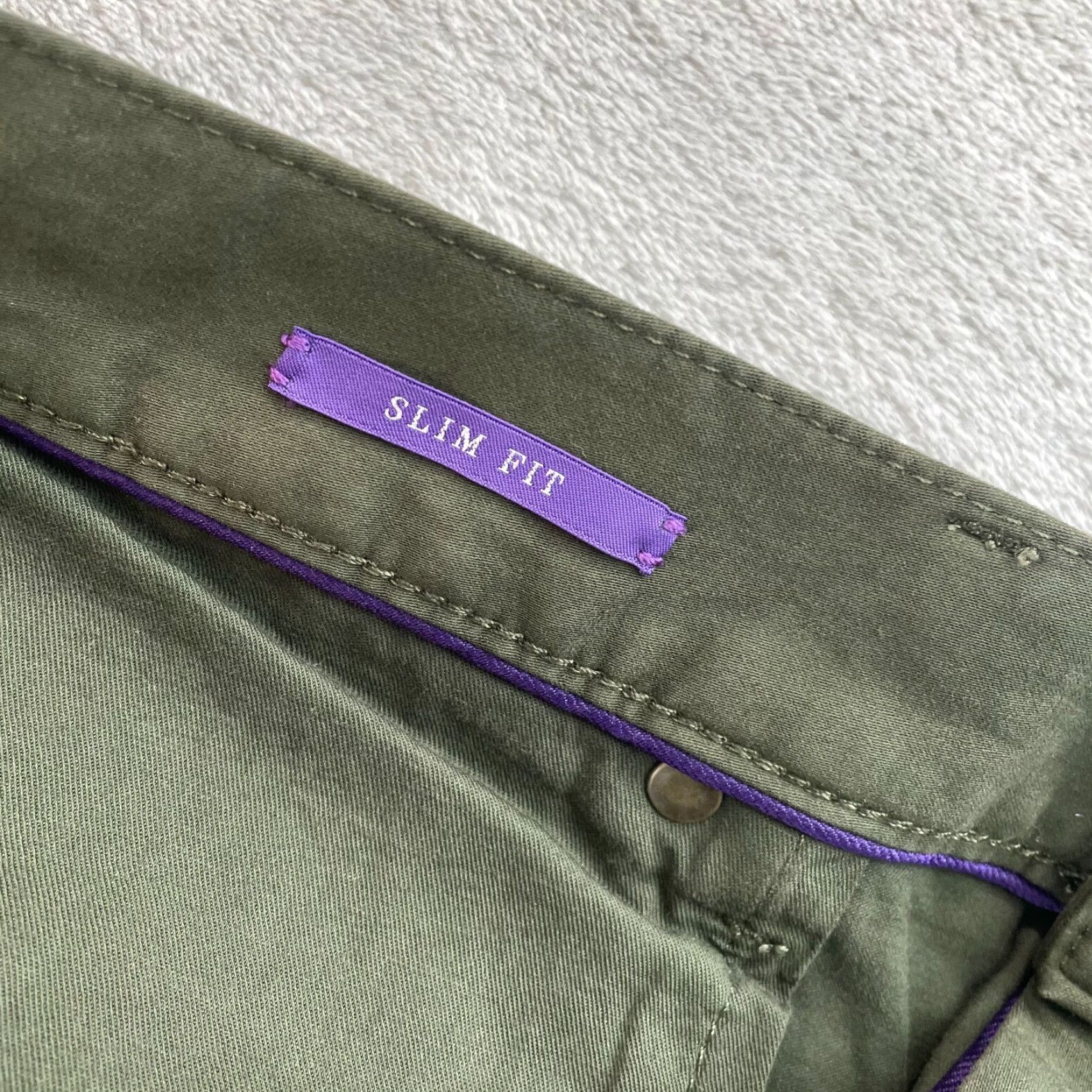 Ralph Lauren Purple Label Ralph Lauren Purple Label Slim Fit Stretch Sateen Pants Men 38x32 Loden NWT 95 Size US 38 / EU 54 - 4 Thumbnail