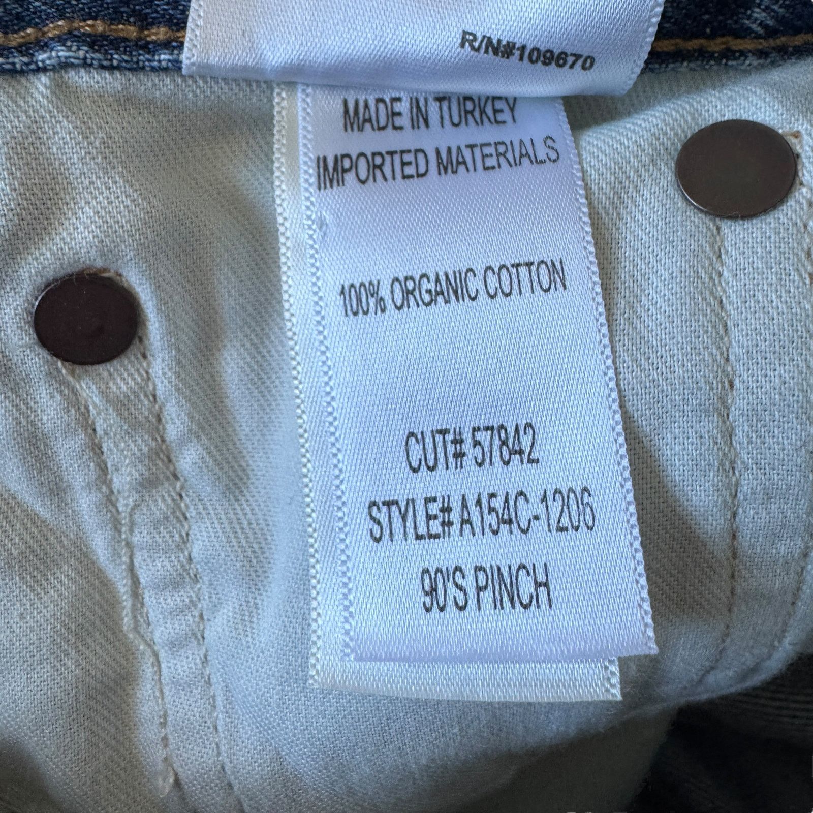 Agolde AGOLDE 90s Pinch Waist Jean Backdrop Distressed Size 24" / US 00 / IT 34 - 7 Thumbnail