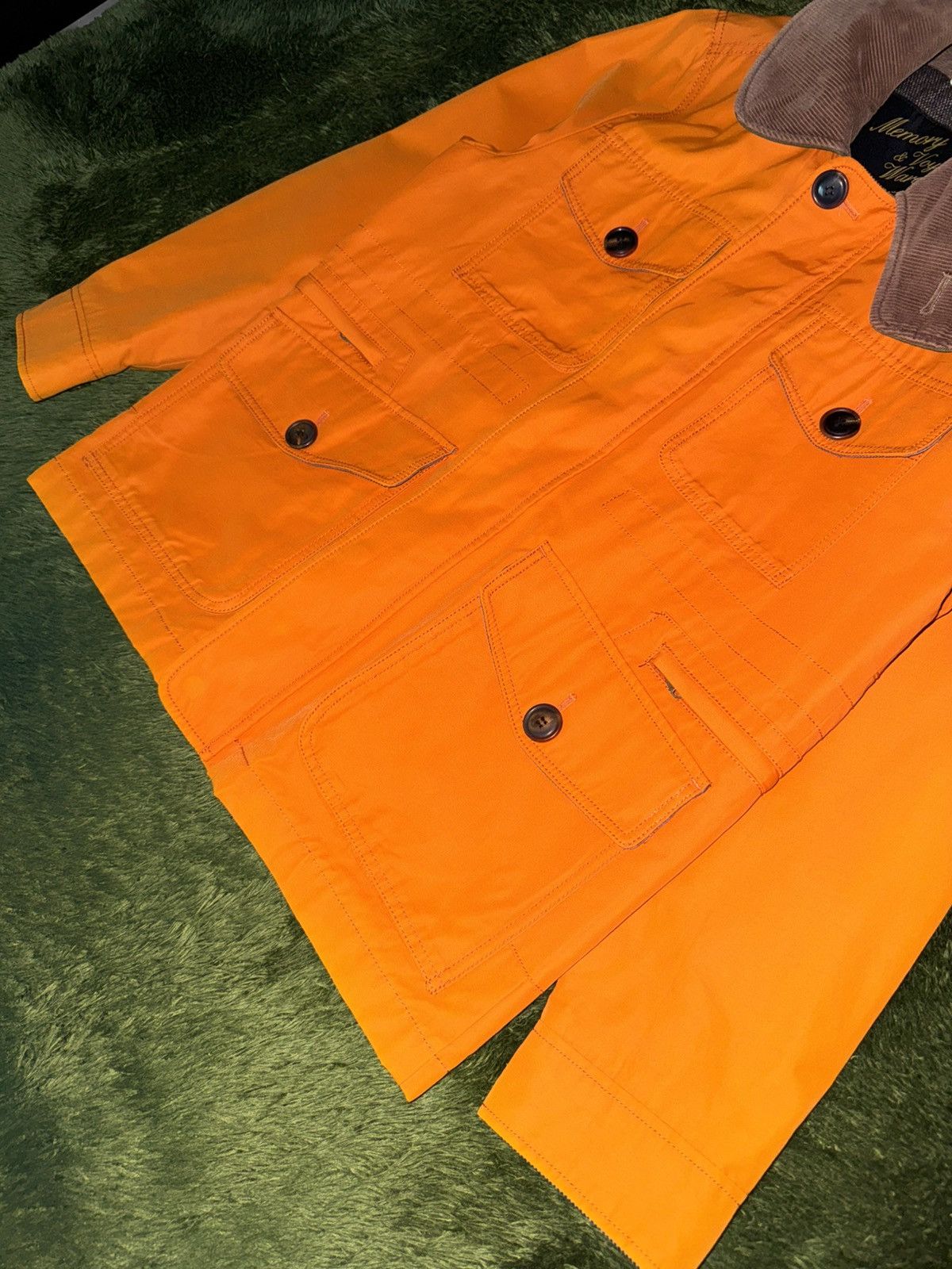 Japanese Brand [38] Customellow MVW Corduroy Collar Hunting Jacket Orange Size US M / EU 48-50 / 2 - 3 Thumbnail