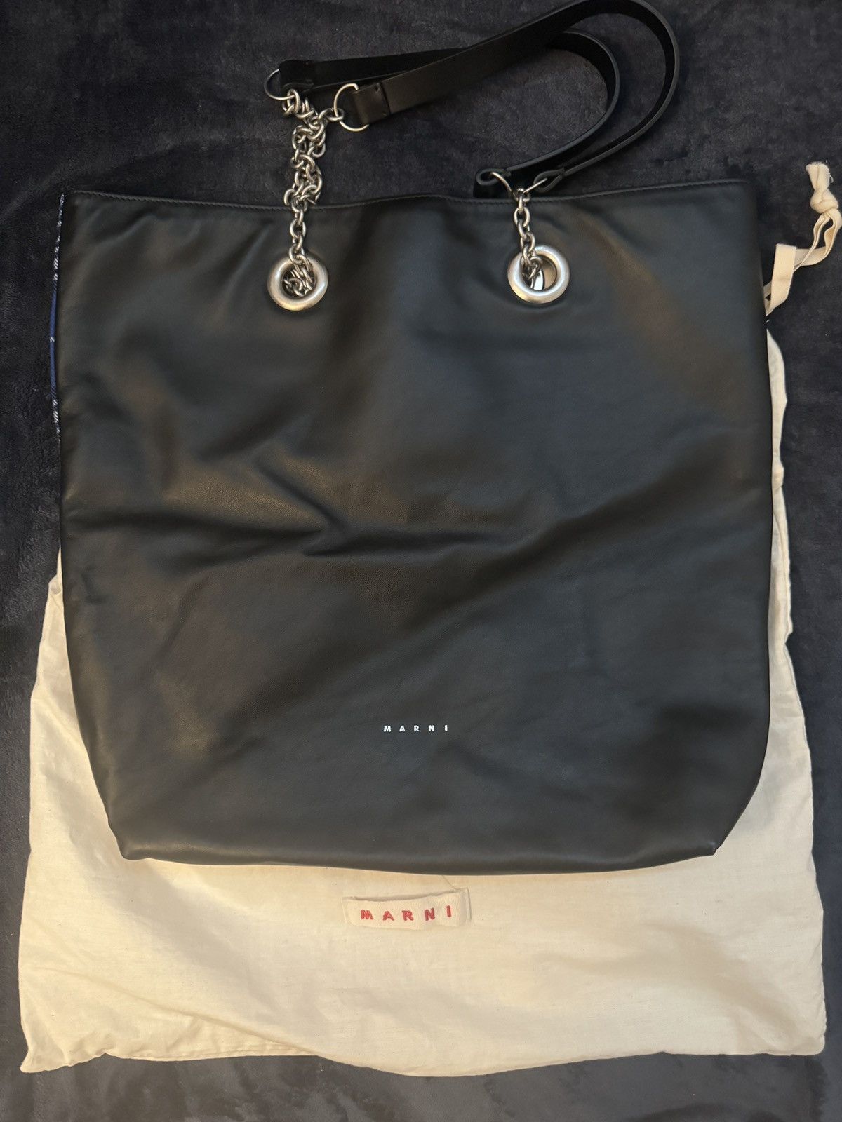 Marni Marni Tribeca bag black/Blue and white plaid Size ONE SIZE - 1 Thumbnail