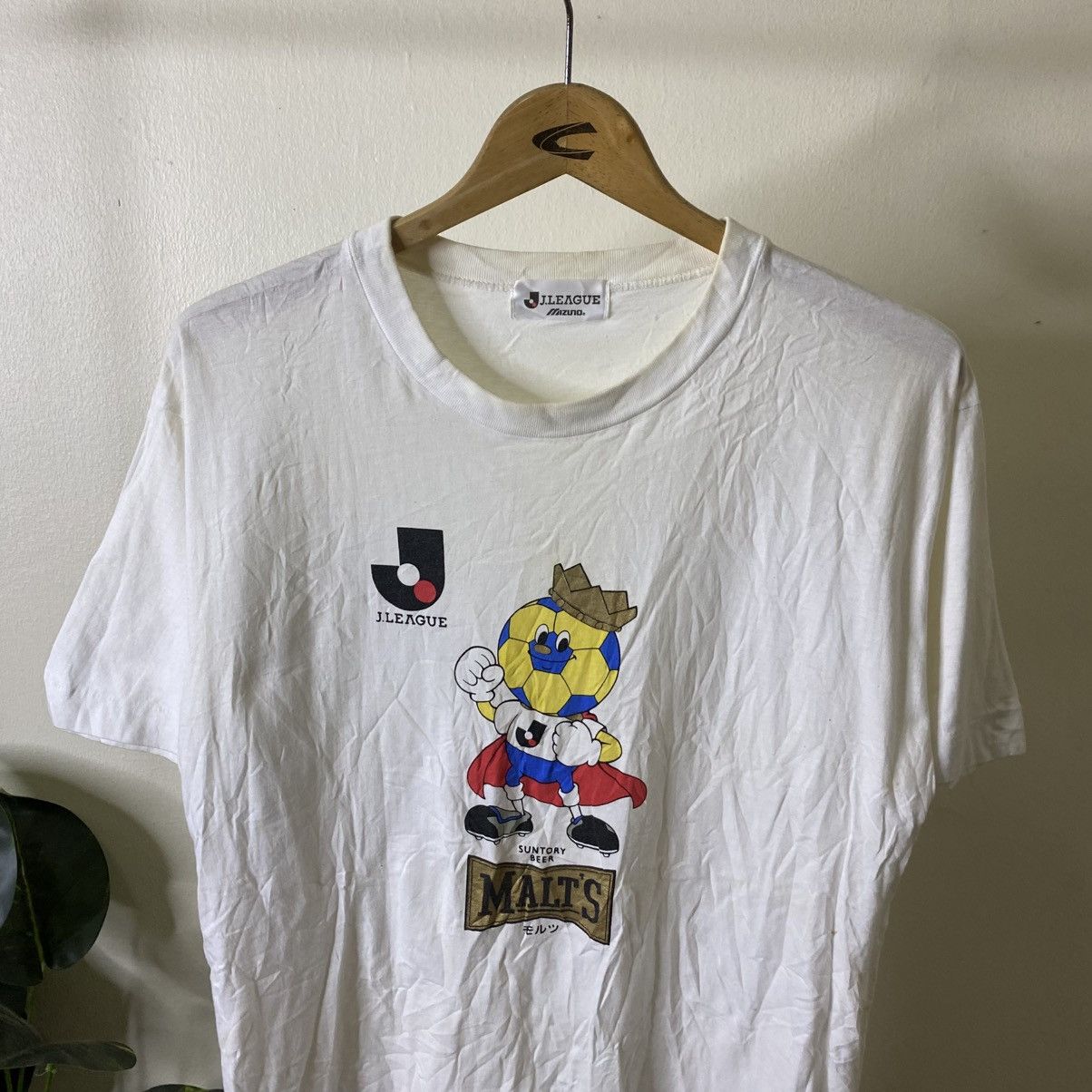 Vintage 1990s Suntory Beer Malts x J League Sponsor T Shirt Size US M / EU 48-50 / 2 - 2 Thumbnail