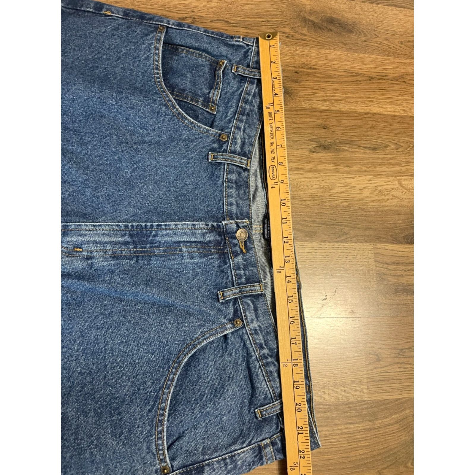 Vintage Full Blue Jeans, Men's Size 44x30, Denim, Straight Leg, Pockets, Blue, Jeans, Men, 44x30, Regular Fit, 30 Inseam Size US 44 / EU 60 - 6 Thumbnail