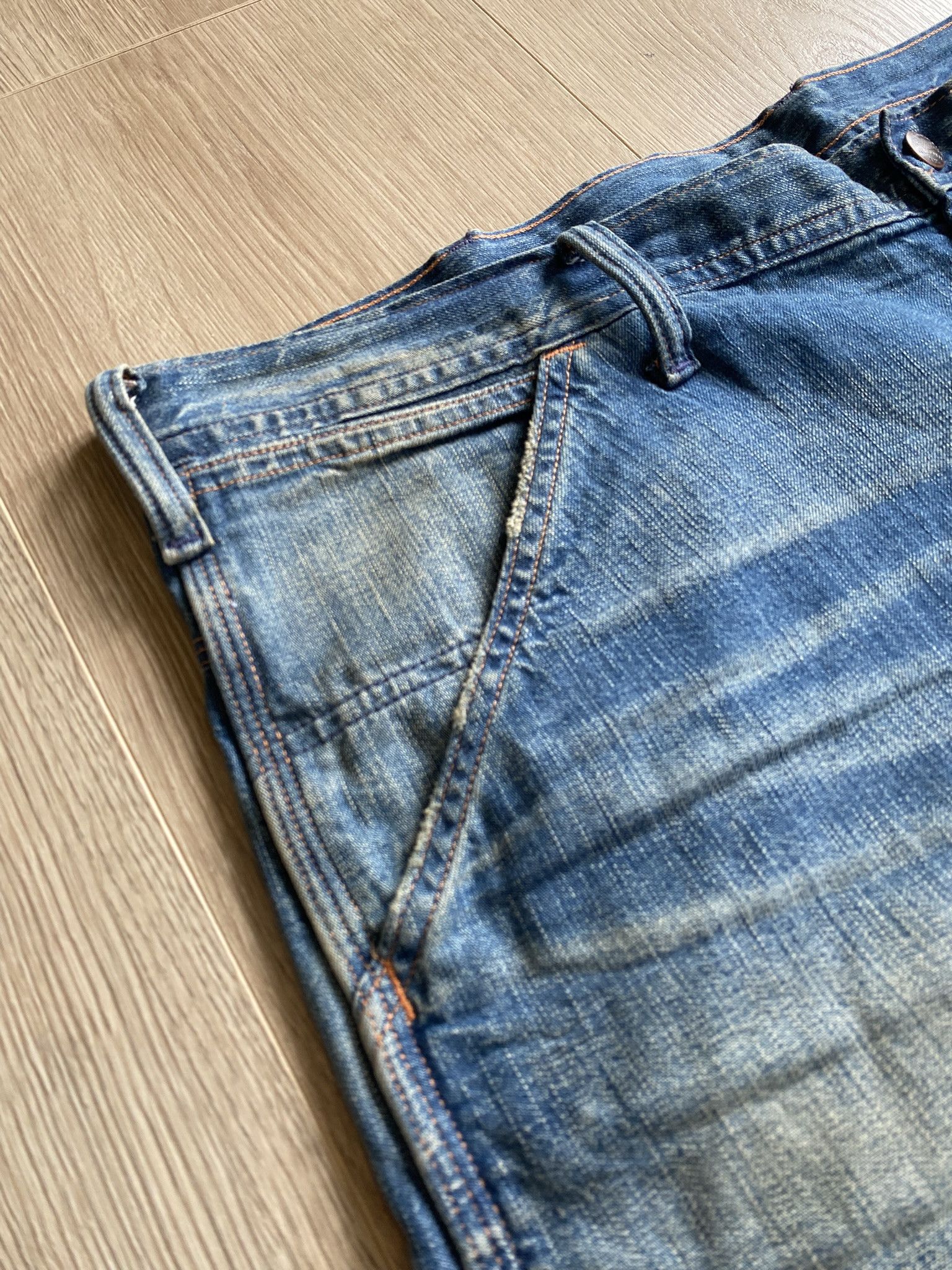 RRL Ralph Lauren Polo Ralph Lauren Relaxed Fit Distressed Carpenter Jean Size US 38 / EU 54 - 8 Thumbnail