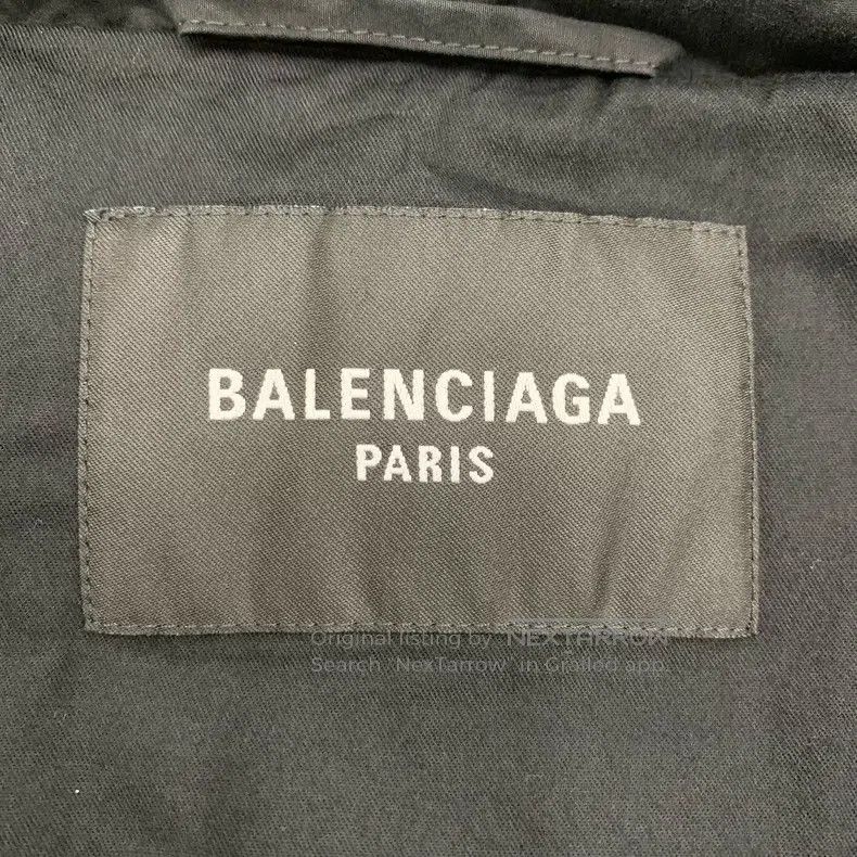 Balenciaga Balenciaga Black Cotton Jacket with Back Logo Size US L / EU 52-54 / 3 - 4 Thumbnail