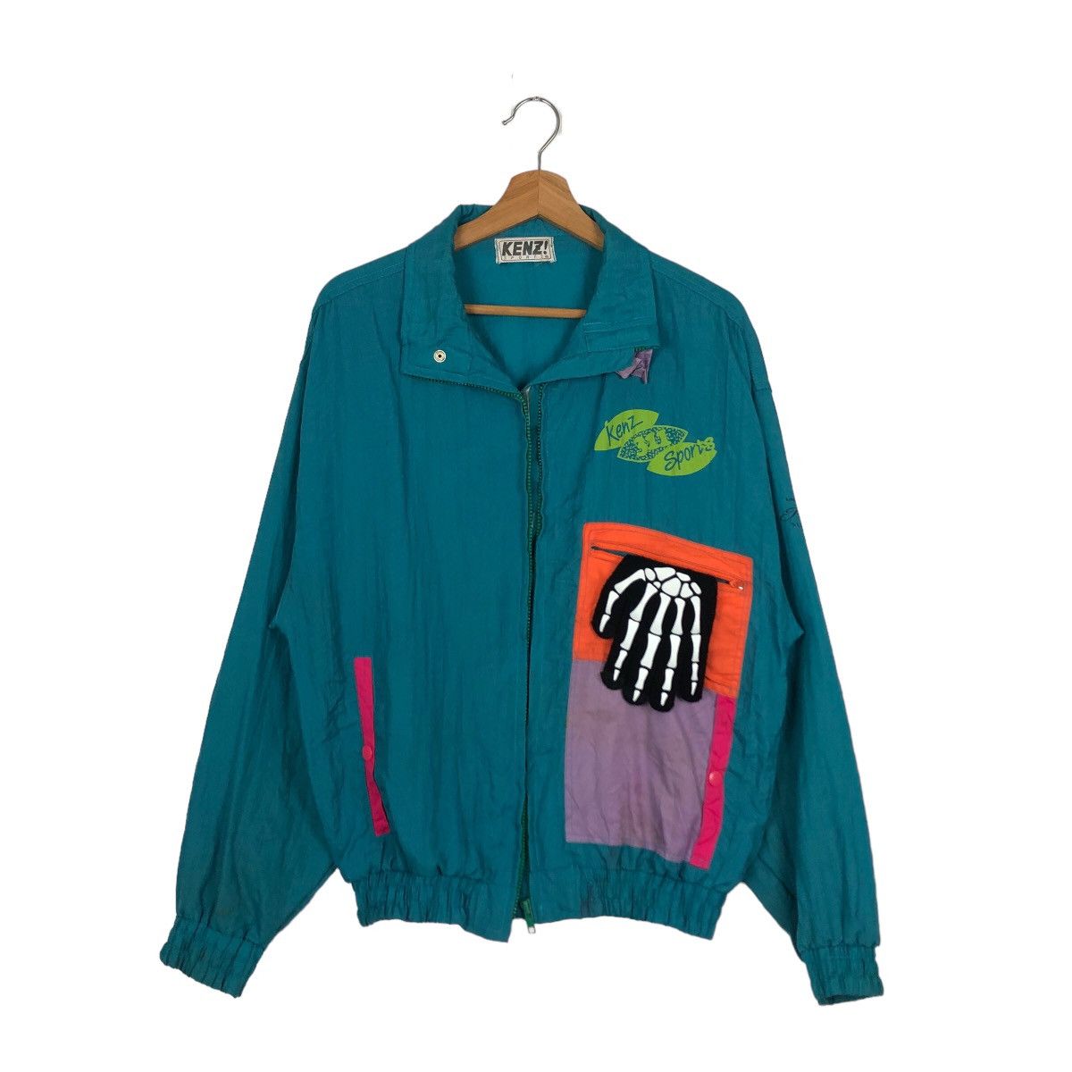 Japanese Brand VINTAGE KENZ SPORTS BOMBER JACKET RARE COLOUR STREETWEAR Size US M / EU 48-50 / 2 - 1 Thumbnail