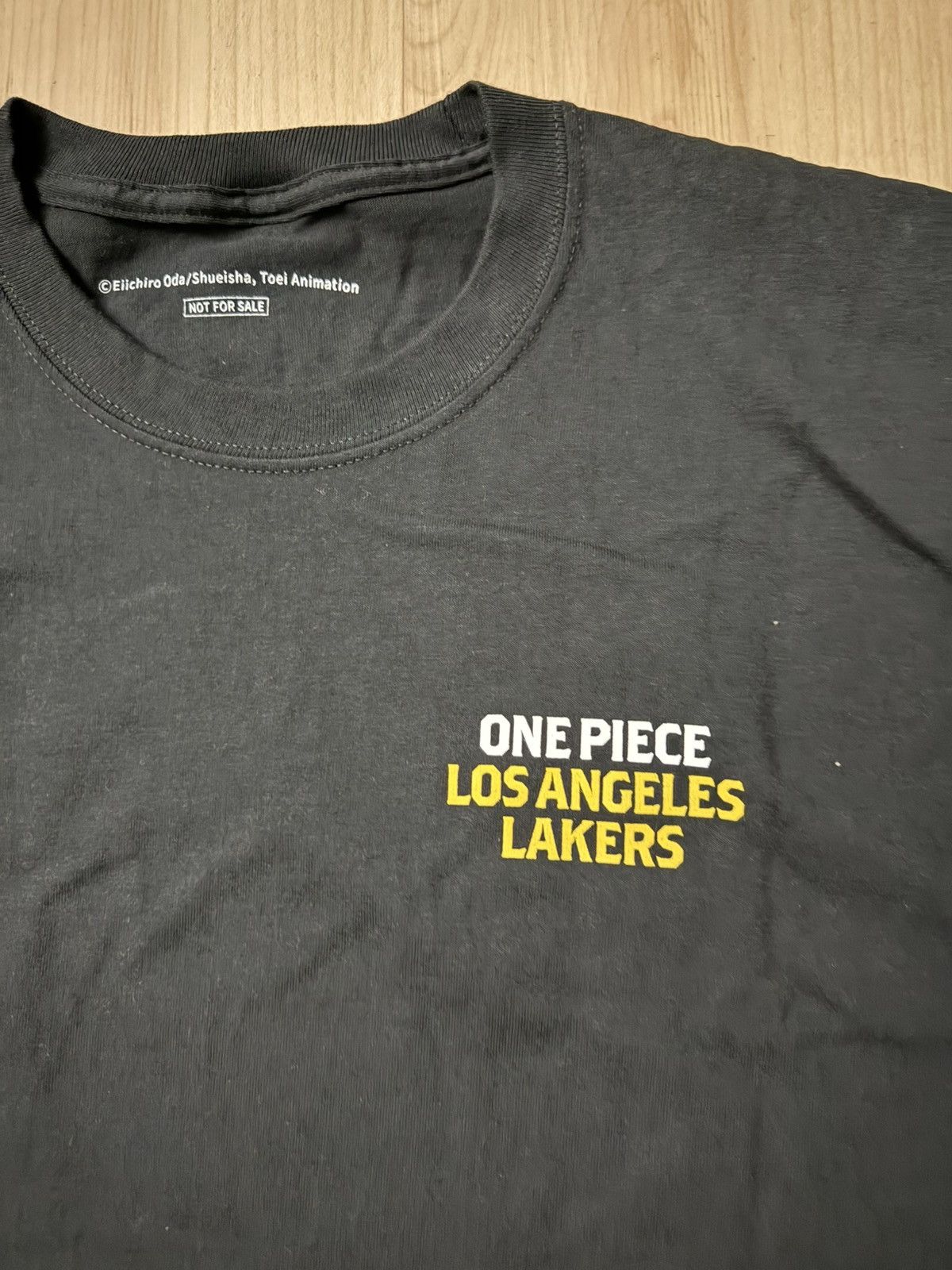 One Piece One Piece Los Angeles Lakers Luffy Promo T Shirt Black Size US XL / EU 56 / 4 - 4 Thumbnail