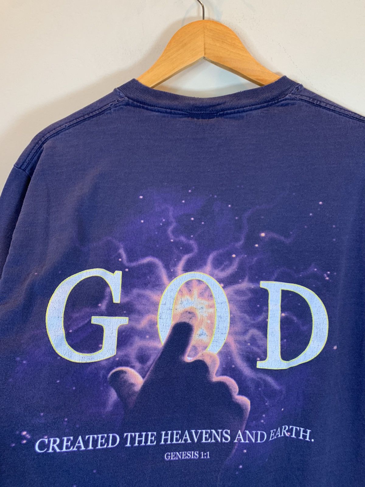 Vintage RARE* Vintage In The Beginning…. GOD Genesis 1:1 Jesus Shirt Size US M / EU 48-50 / 2 - 3 Thumbnail