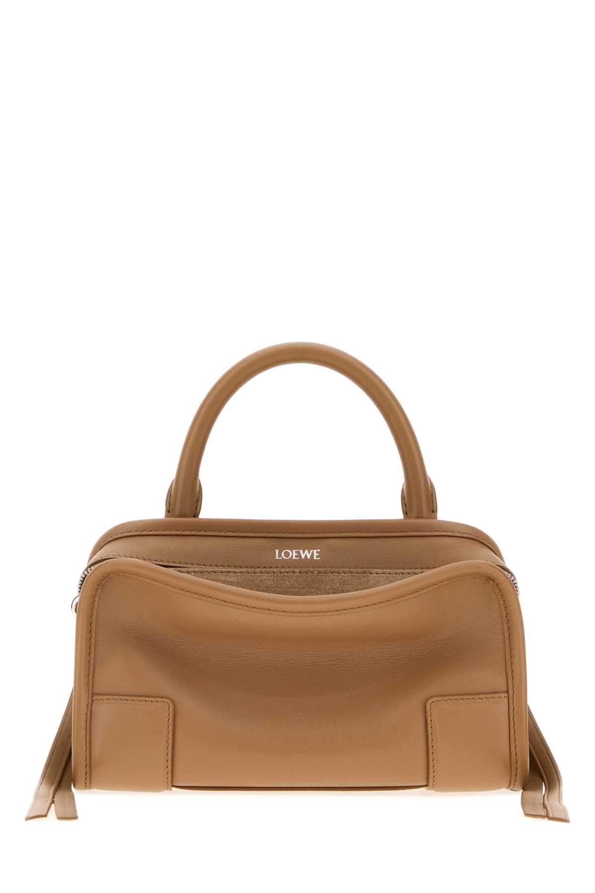 Camel Leather Mini Amazona Handbag, Women's
