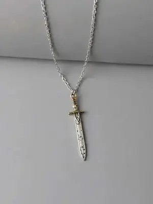 Jewelry Sword Pendant Necklace Size ONE SIZE - 2 Thumbnail