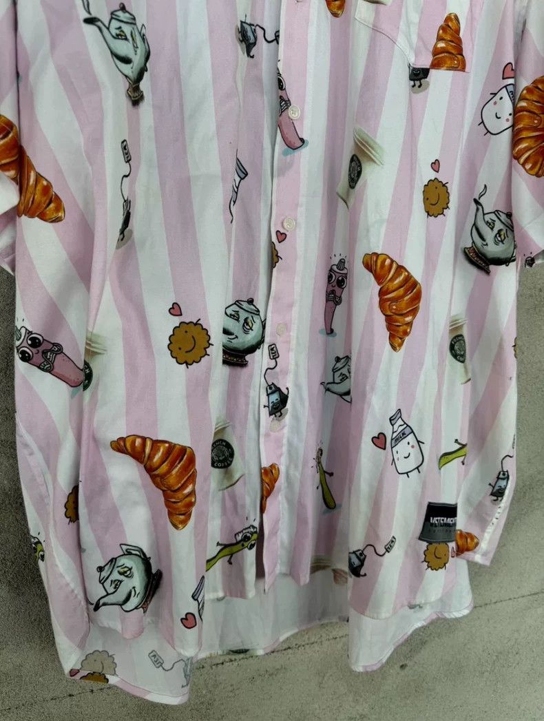 Vetements Vetements Cartoon Striped Short Sleeve Shirt Size US M / EU 48-50 / 2 - 5 Thumbnail