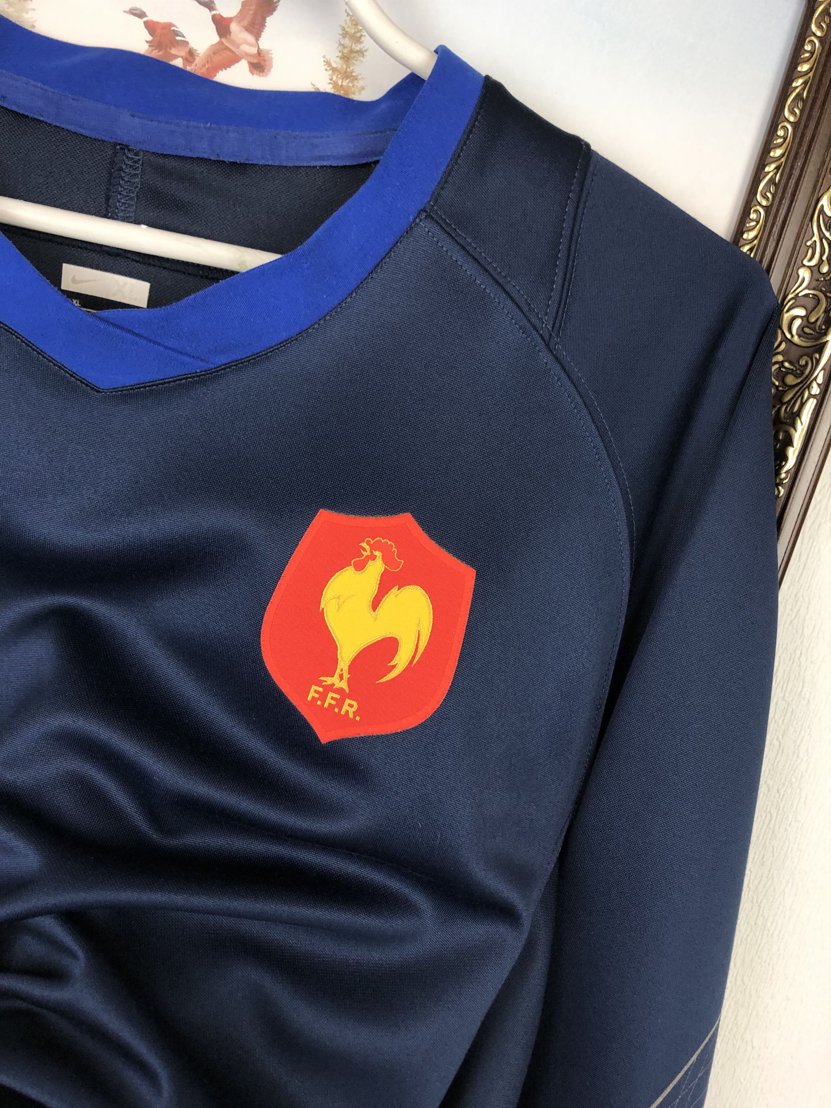 Nike Vintage Nike France Rugby Train Sweatshirt Jersey Track Top Size US XL / EU 56 / 4 - 3 Thumbnail