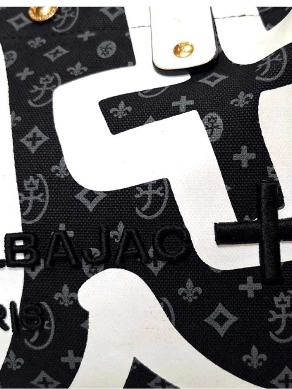 Jean Charles De Castelbajac Castelbajac Monogram Denim/ Leather Tote Size ONE SIZE - 7 Thumbnail