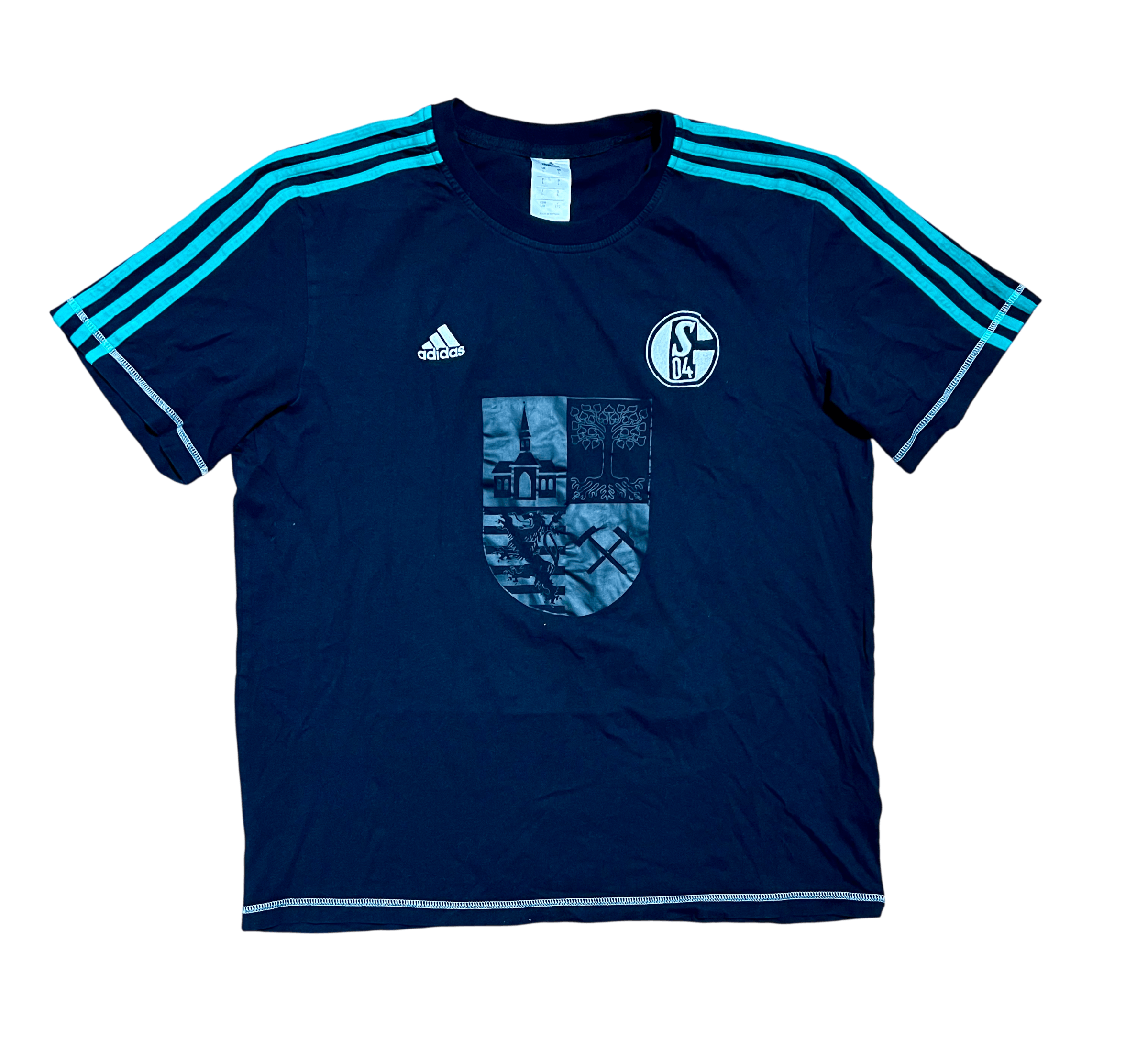 Adidas Adidas FC Schalke 04 Training Futbol/Soccer T-Shirt Size US L / EU 52-54 / 3 - 1 Thumbnail