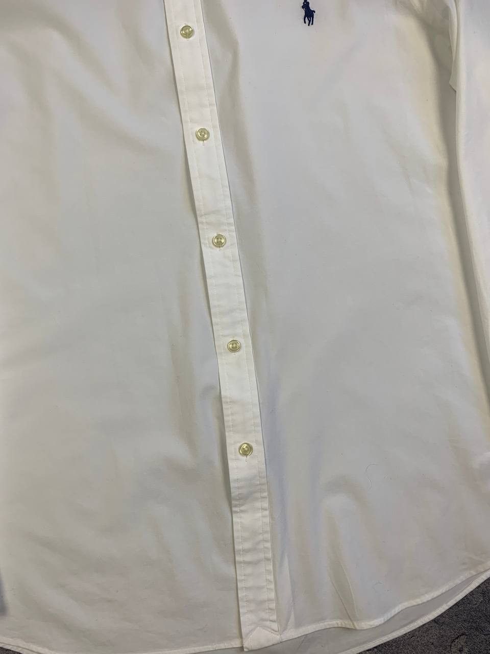 Polo Ralph Lauren Polo Ralph Lauren White Stretch Button Down Shirt Size US L / EU 52-54 / 3 - 7 Thumbnail