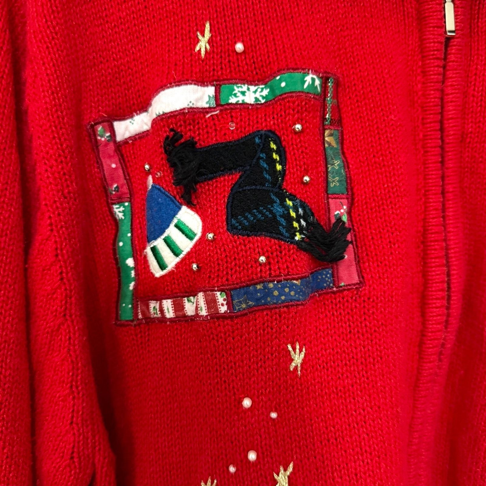 Other Designer Originals Studio Joy Red Christmas Sweater | 22/XL Size XL / US 12-14 / IT 48-50 - 7 Thumbnail