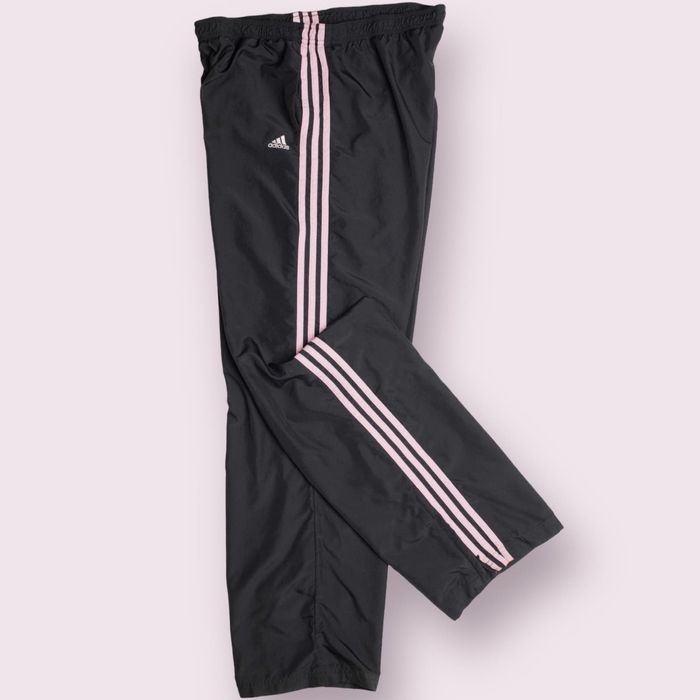 Adidas Vintage ADIDAS Track pants Black and pink women's size XL