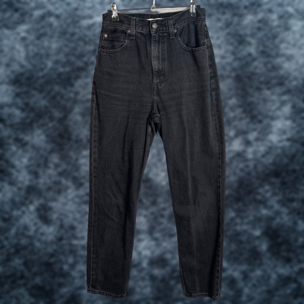 Levi's VINTAGE Levis Jeans 70s High Slim Straight Black Womens Size 26 x 31 Cotton Blend Denim Size 26" / US 2 / IT 38 - 1 Thumbnail