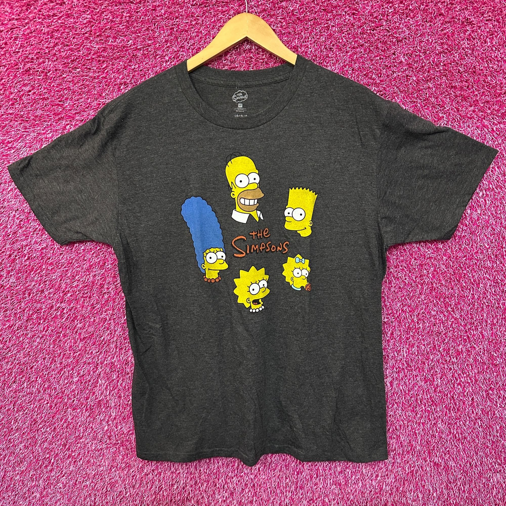 The Simpsons The Simpsons Family Cartoon Heads Animated Series Tee L Size US L / EU 52-54 / 3 - 1 Thumbnail