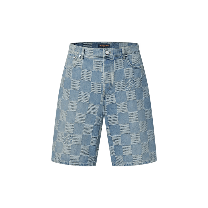 Louis Vuitton Damier 3D Light Denim Short Size US 29 - 1 Thumbnail