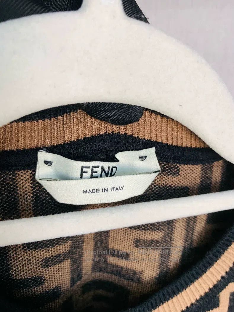 Fendi Fendi Monogram Printed Dress Size XS / US 0-2 / IT 36-38 - 6 Thumbnail