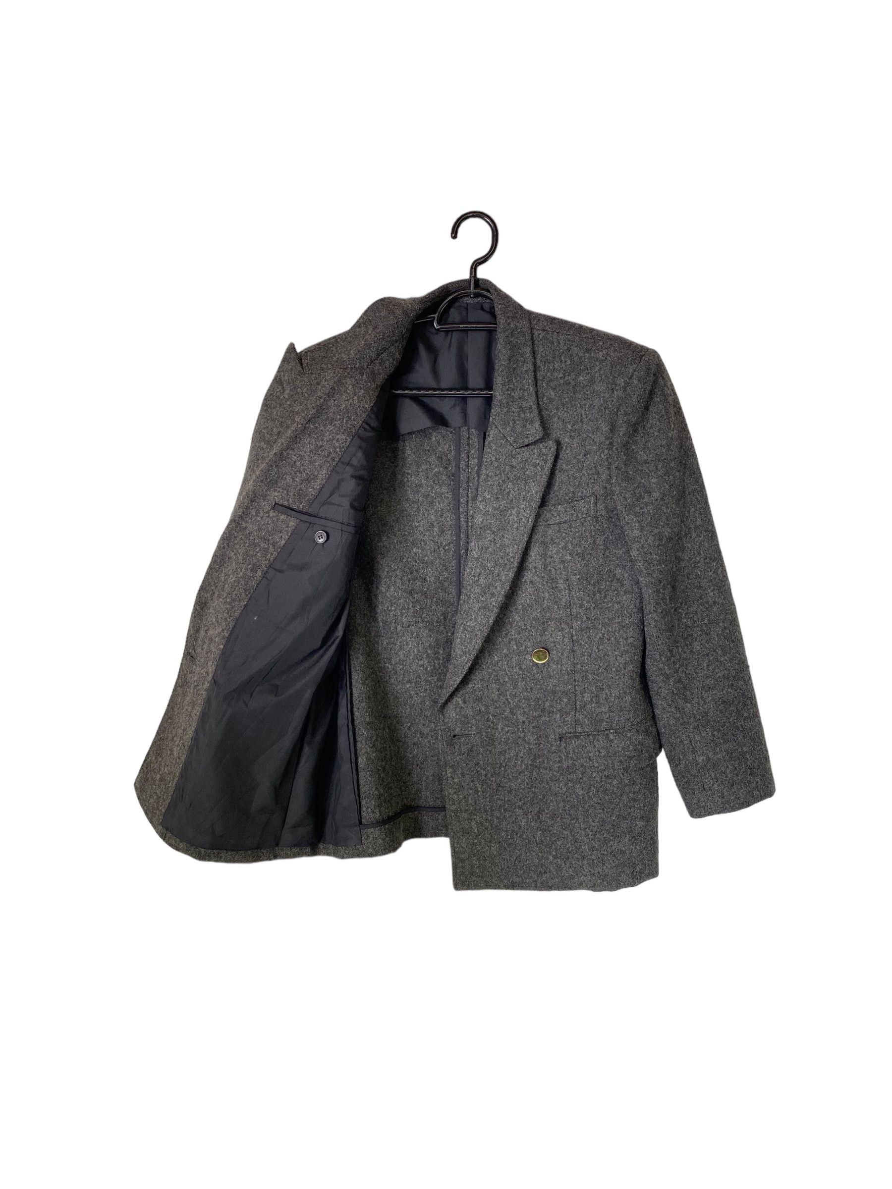 Comme des Garcons × Designer × Vintage 90s Comme des garcons wool double breasted blazer Size 40S - 3 Thumbnail