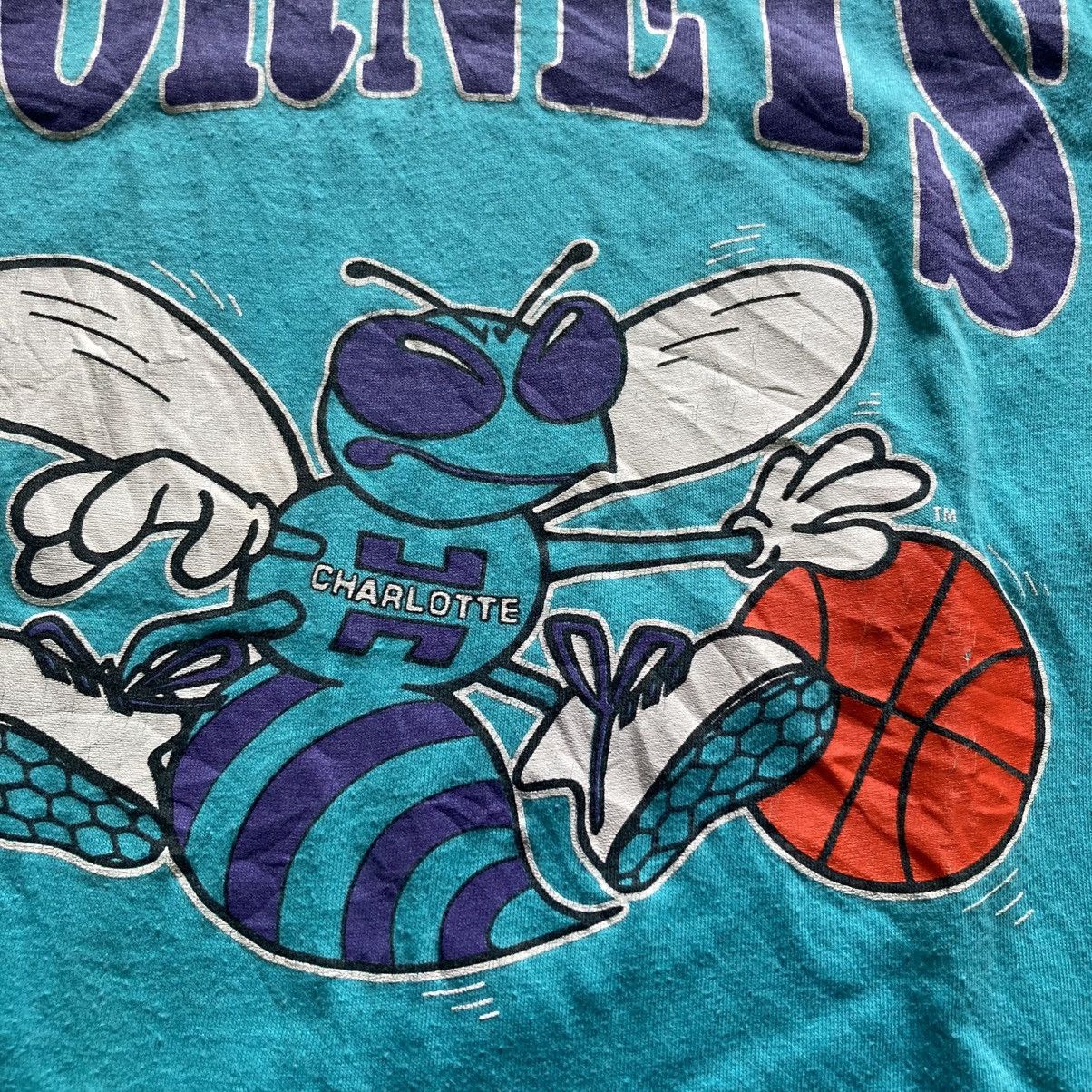 Vintage Vintage 80s Salem NBA Charlotte Hornets Paper-thin T shirt Size US M / EU 48-50 / 2 - 3 Thumbnail