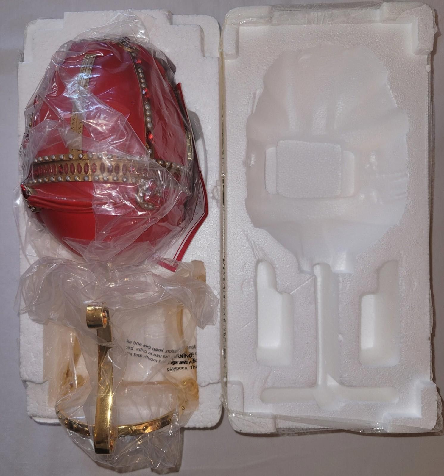 Designer NEW Barbie Countess Of Rubies Resin Egg with Stand Avon 2001 Size ONE SIZE - 4 Thumbnail