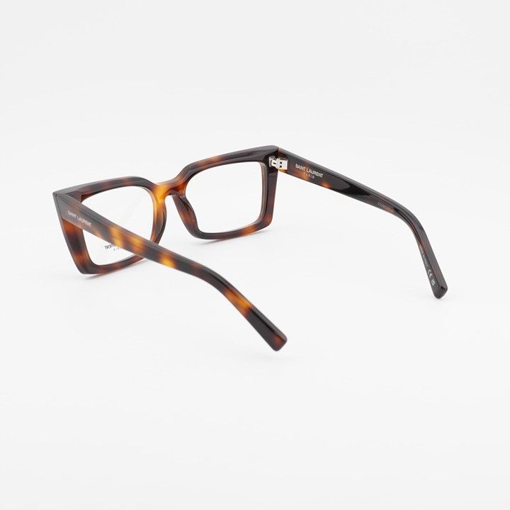Saint Laurent Paris Saint Laurent SL554 002 Eyeglasses Havana 54mm Cat Eye Frame Size ONE SIZE - 11 Thumbnail