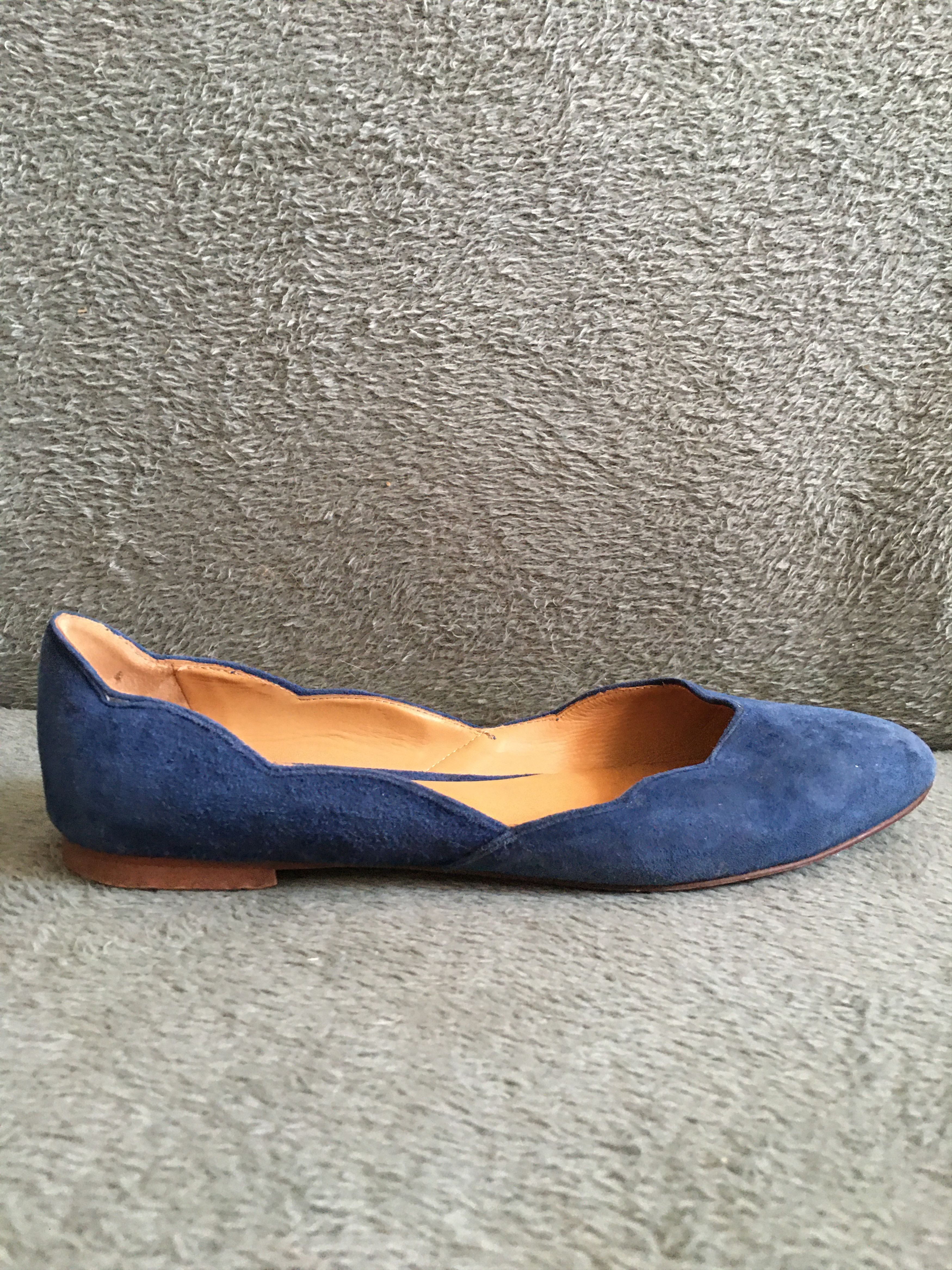 Sezane Sezane Blue Suede Flats Shoes EU 39 Size US 9 / IT 39 - 7 Thumbnail