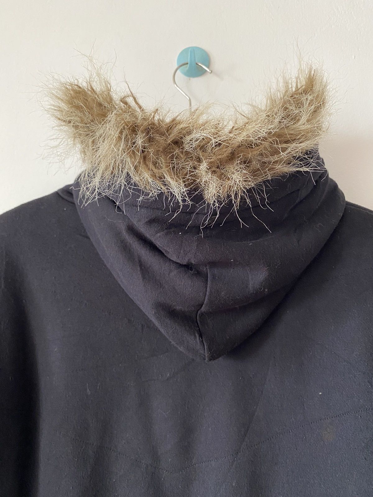 Le Grande Bleu (L.G.B.) Vintage Body Glove Zipper Hoodie Faux Fur Size US M / EU 48-50 / 2 - 16 Thumbnail