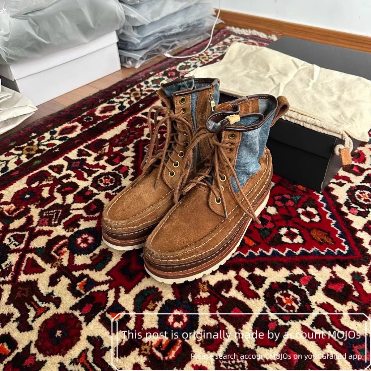 Visvim Sz 8 Visvim Grizzly Boots Folk Joint Denim mojos1347 Size US 8 / EU 41 - 3 Thumbnail