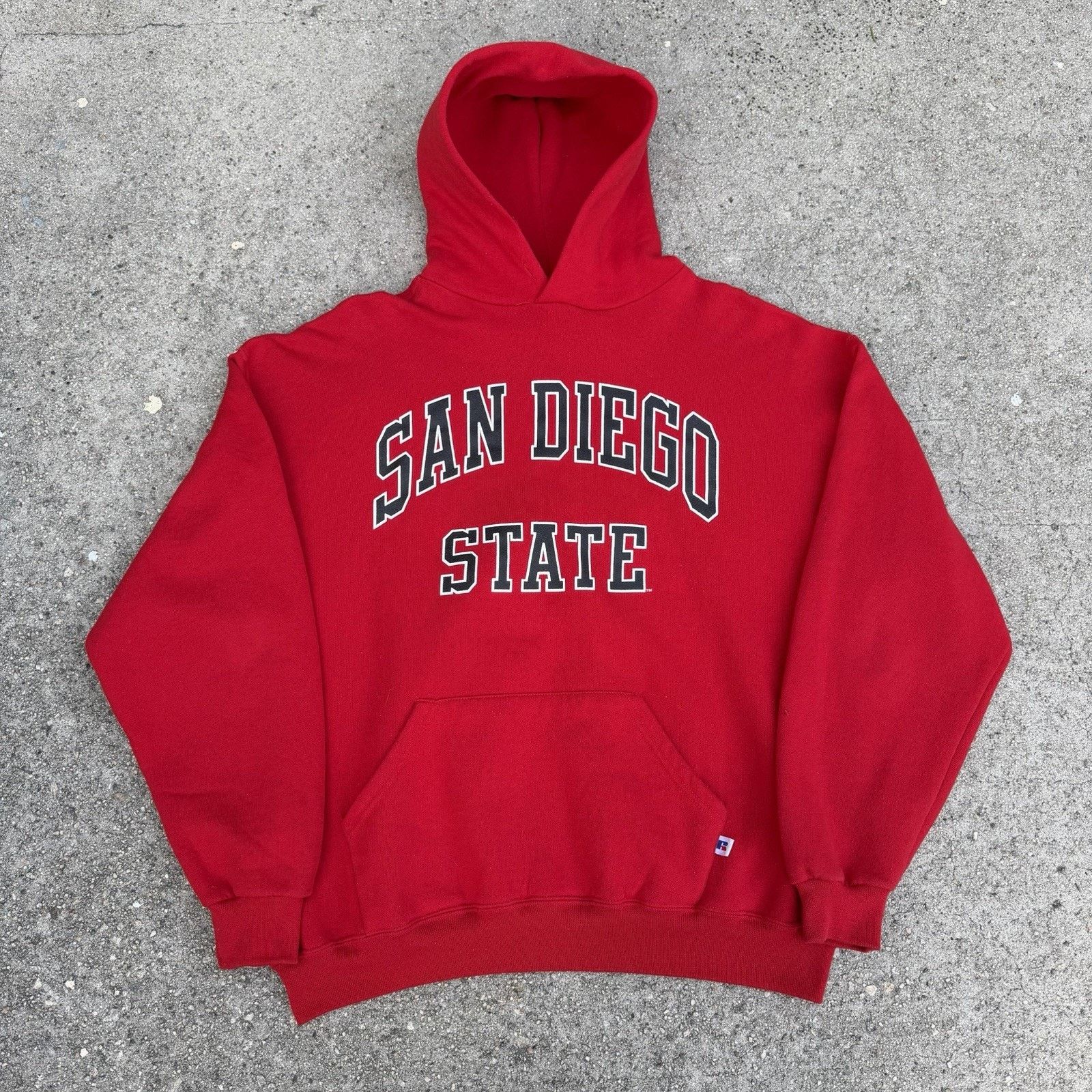 Russell Athletic × Vintage Vintage 90s Russell Athletic San Diego State SDSU Hoodie Size US XL / EU 56 / 4 - 2 Thumbnail