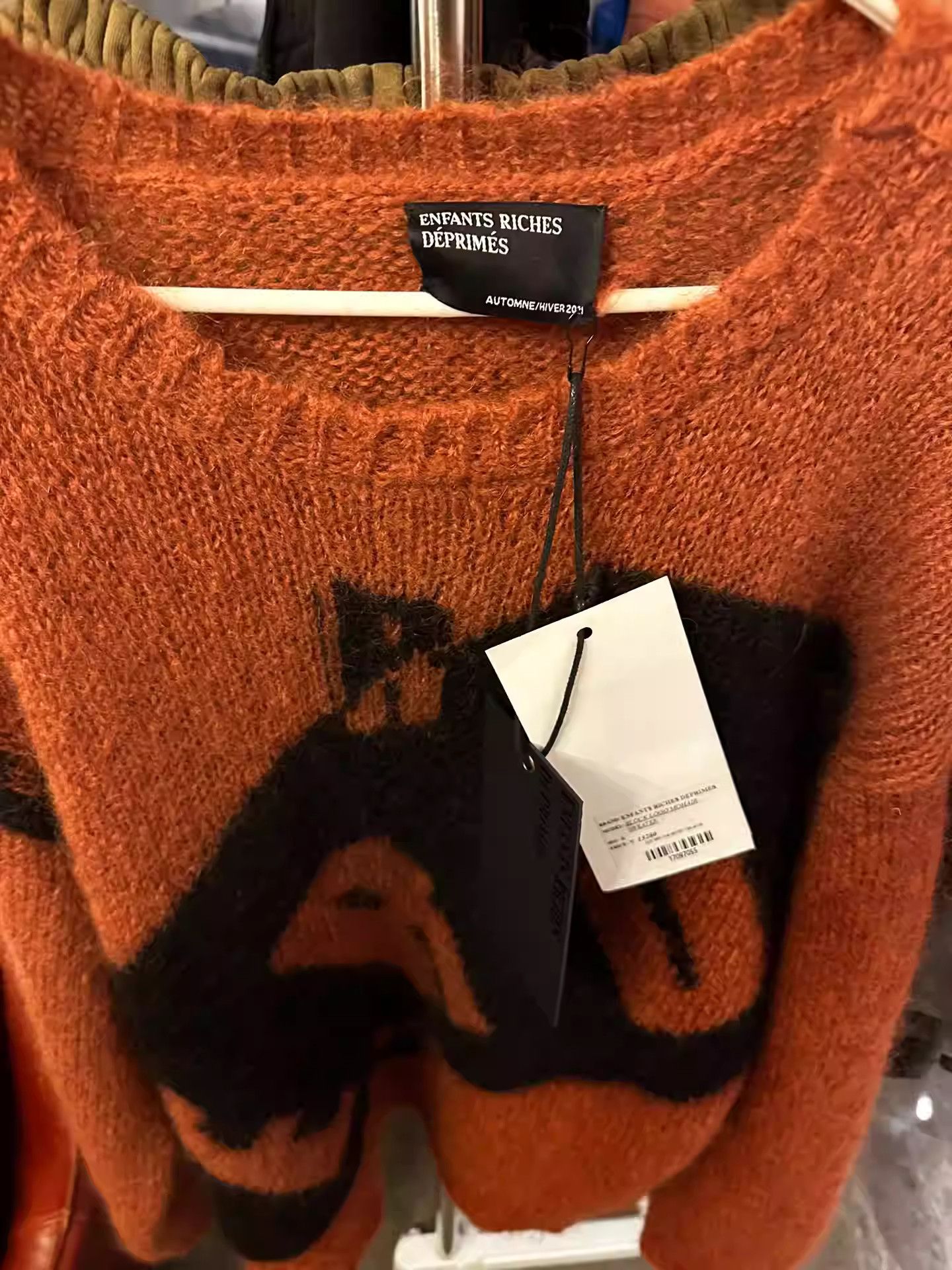 Enfants Riches Deprimes ENFANTS RICHES DEPRIMES ERD Orange Mohair Sweater Size US L / EU 52-54 / 3 - 4 Thumbnail