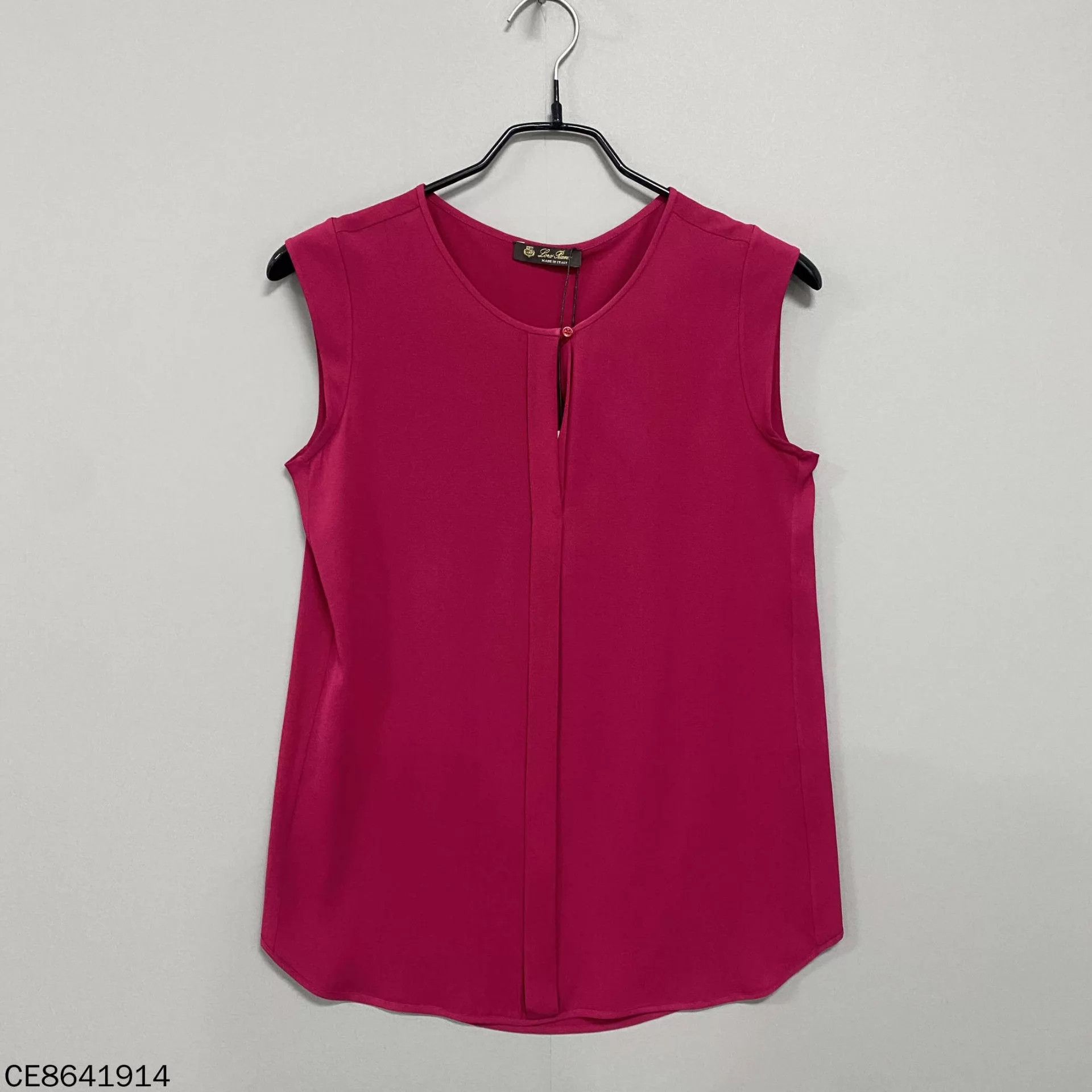 Loro Piana LP Loro Piana Red Silk Sleeveless Top 36 99 New Size XS / US 0-2 / IT 36-38 - 1 Thumbnail