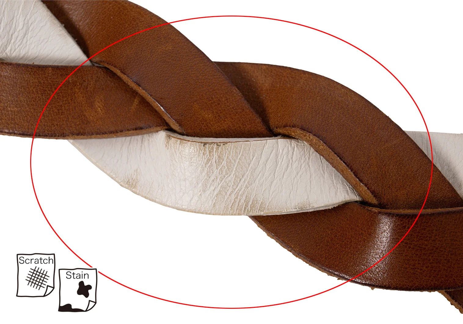 Jean Paul Gaultier Woven Leather Belt in White and Brown Size ONE SIZE - 7 Thumbnail